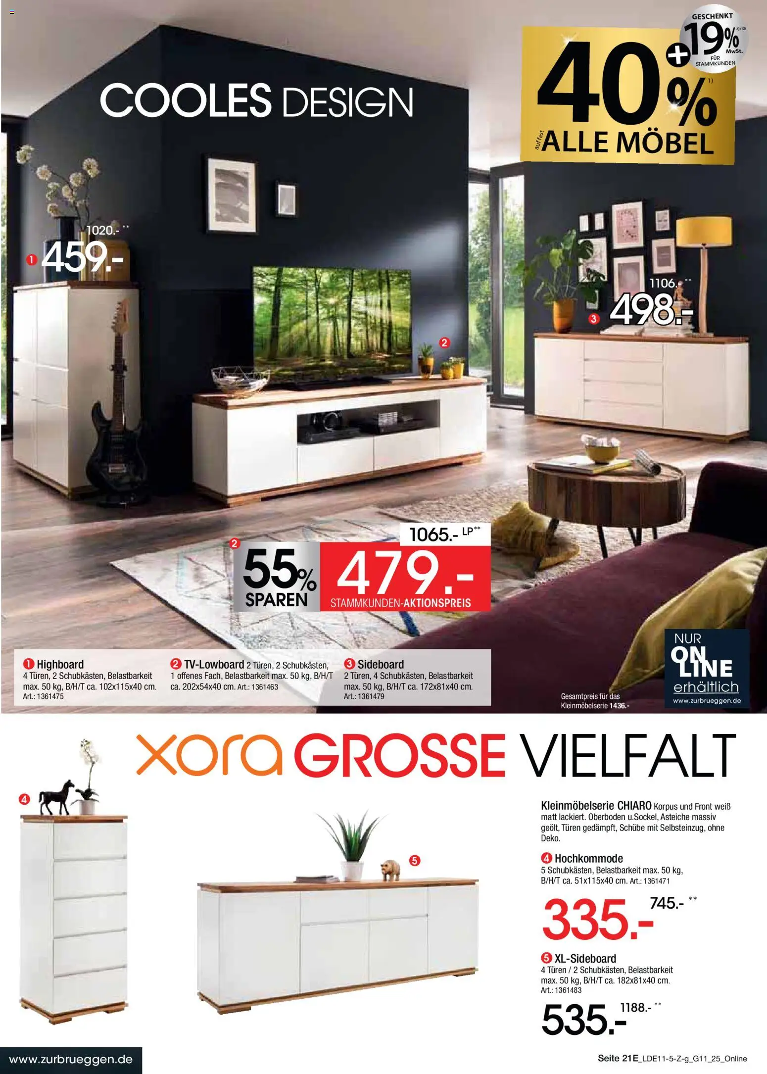Zurbrüggen - Black Friday – gültig ab 08.11.2025 | Seite: 33 | Produkte: Sideboard, HIghboard