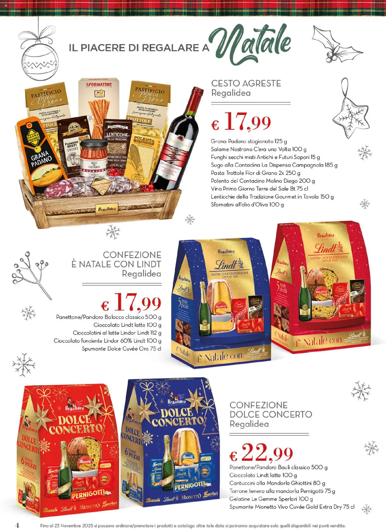 Volantino Conad del 06.11.2025 | Pagina: 4 | Prodotti: Cioccolato, Spumante, Grana Padano, Cioccolatini