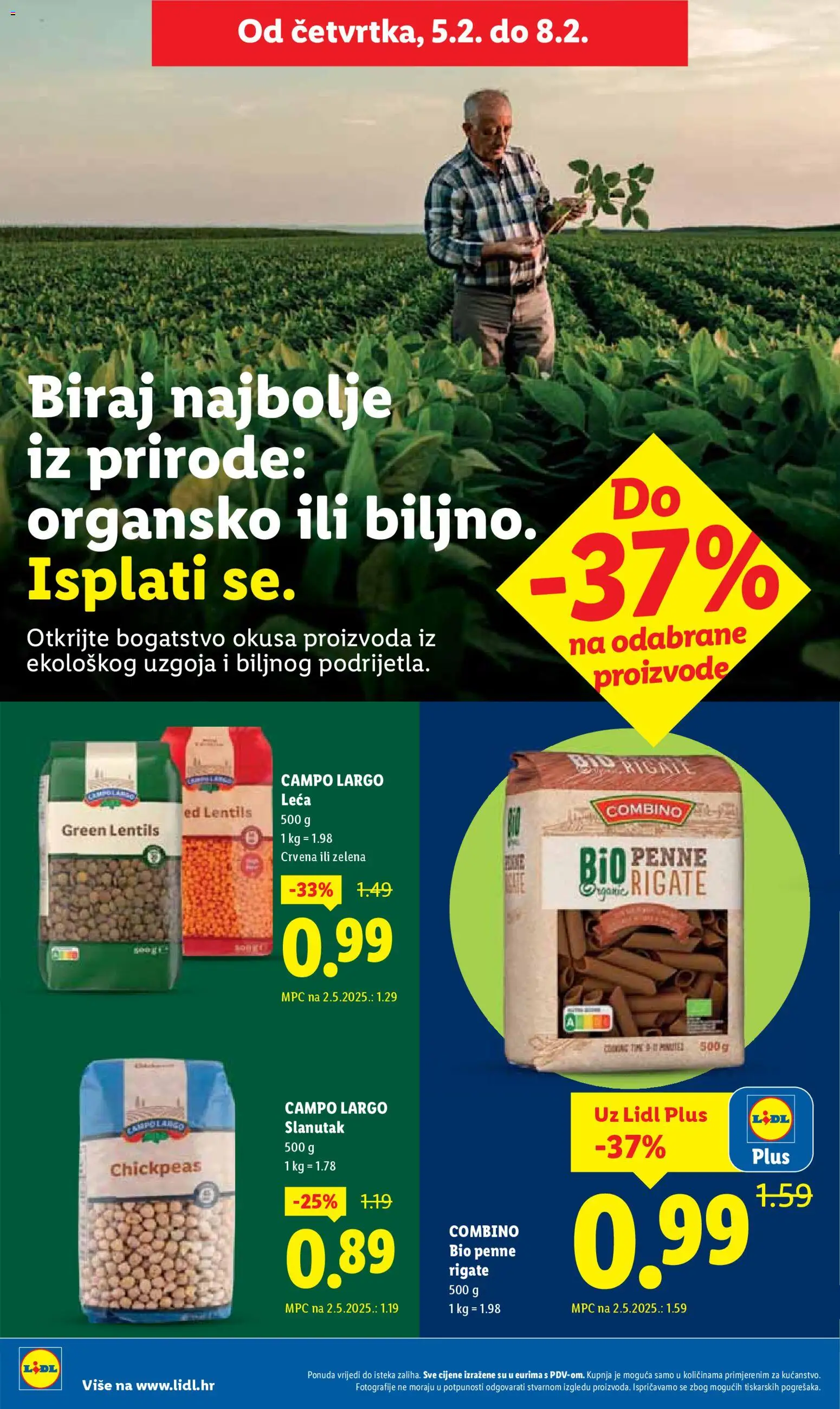 Lidl katalog | vrijedi od 02.02.2026 | Stranica: 56 | Proizvodi: Leća, Slanutak