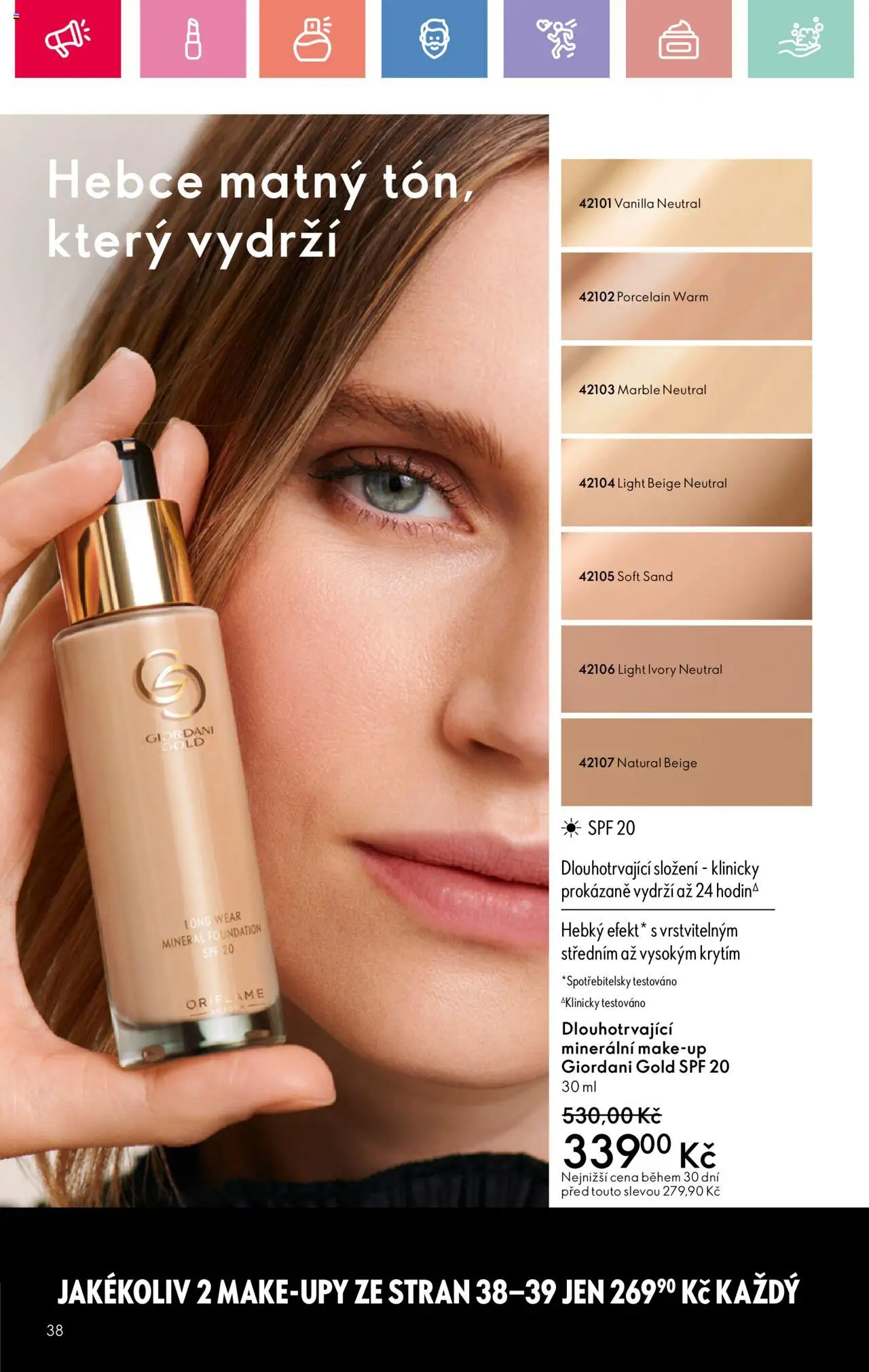 Oriflame katalog č.10/2025 od 06.07.2025 | Strana: 38 | Produkty: Makeup, Make-up