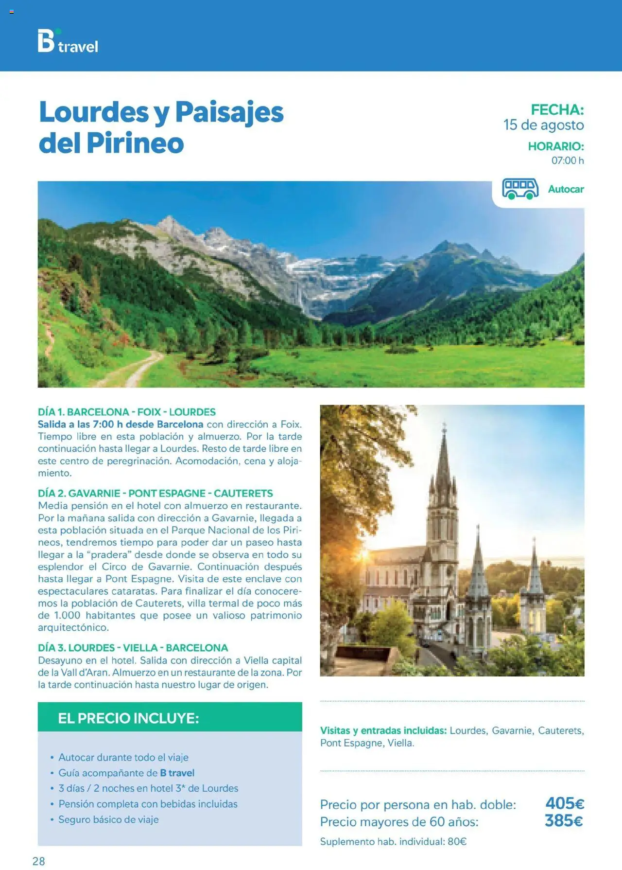 B the travel brand Viatges i Excursions │ válido desde el 01.05.2025 | Página: 28