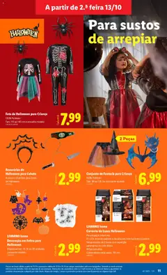Pré-visualização Fato de Halloween para Criança, 100% Poliéster. Tam. 110 ao 140 cm consoante modelo válido de 13.10.2025 | Página: 11