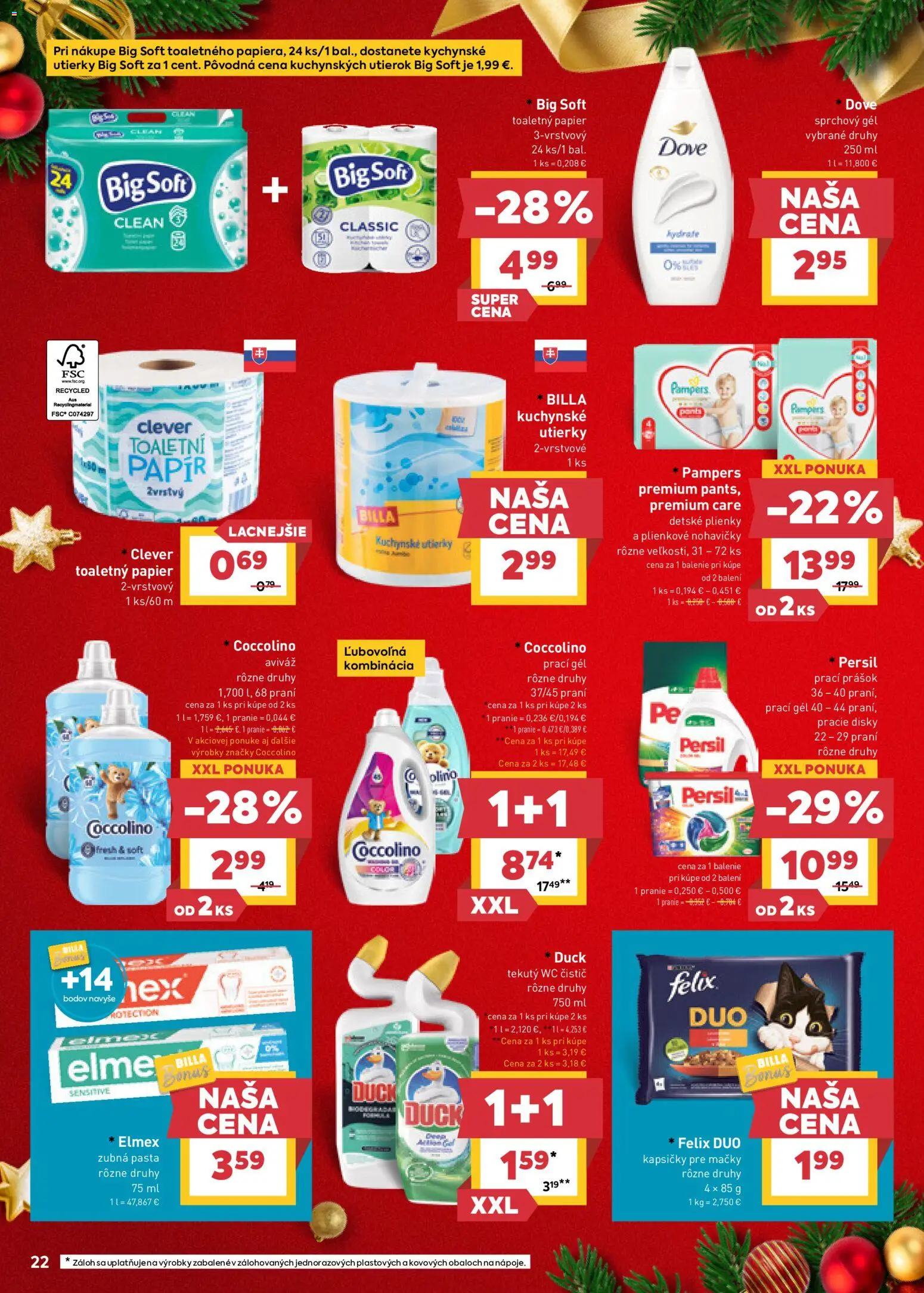 Nové Billa akcie – leták je platný od 03.12.2025 | Strana: 22