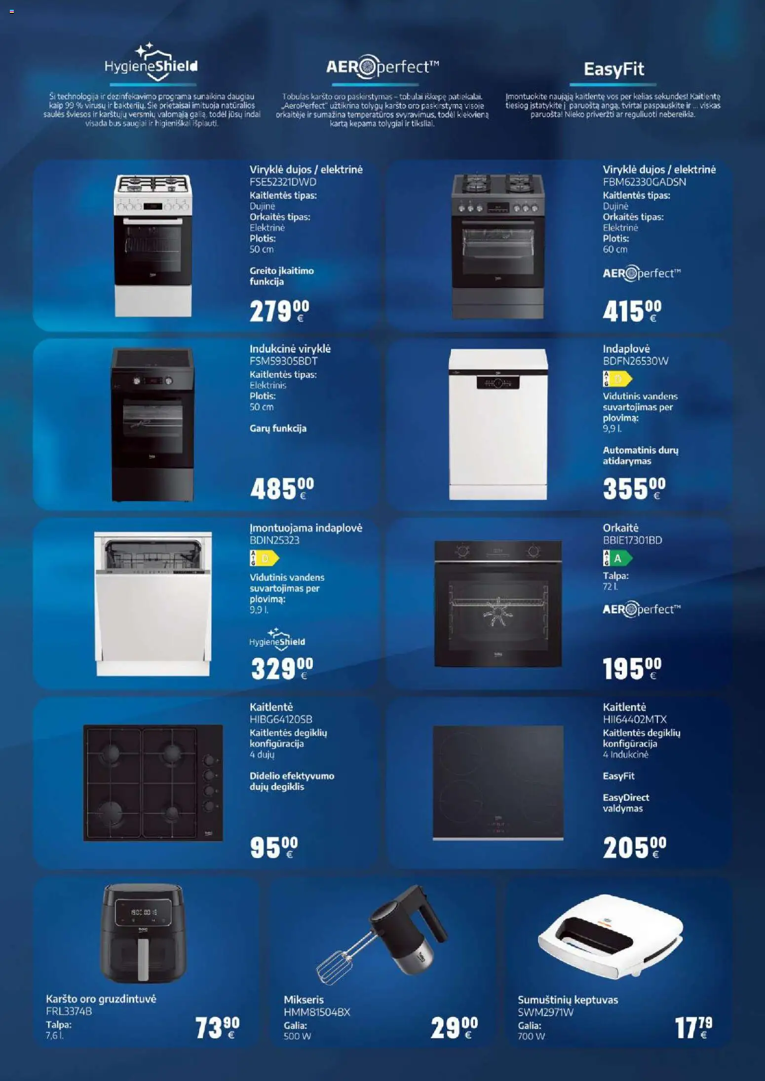 BIKUVA akcijos nuo 03.03.2026 | Puslapis: 11 | Prekių: Indai, Orkaitė, Viryklė, Indaplovė