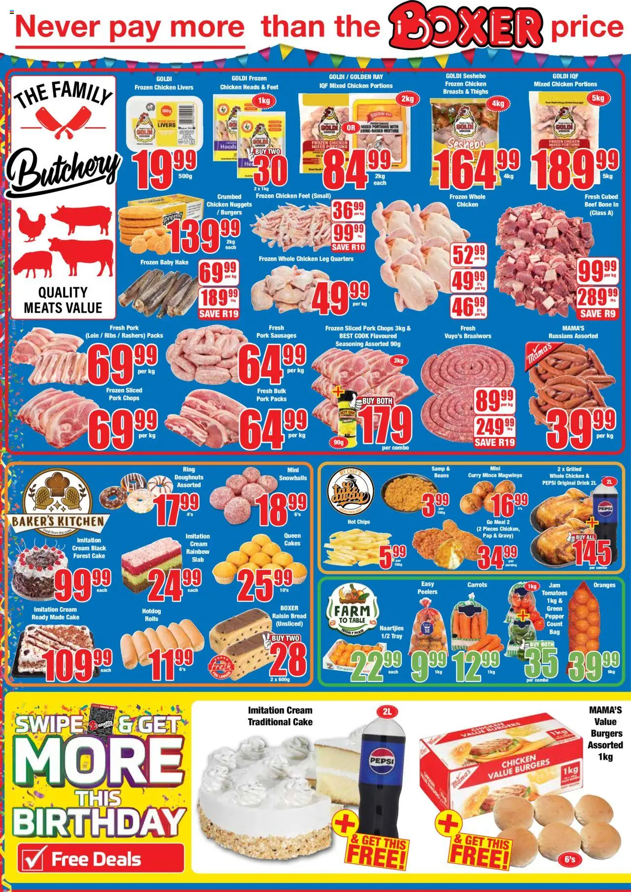 Boxer - KwaZulu-Natal - Umlazi Mega City Specials │ valid from 11.08.2025 | Page: 2 | Products: Beans, Tray, Chicken, Cream