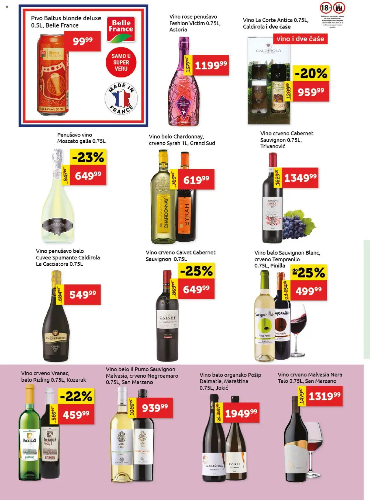 SuperVERO katalog - važi od 18.09.2025 | Strana: 18 | Proizvode: Chardonnay, Vranac, Vino, Pivo