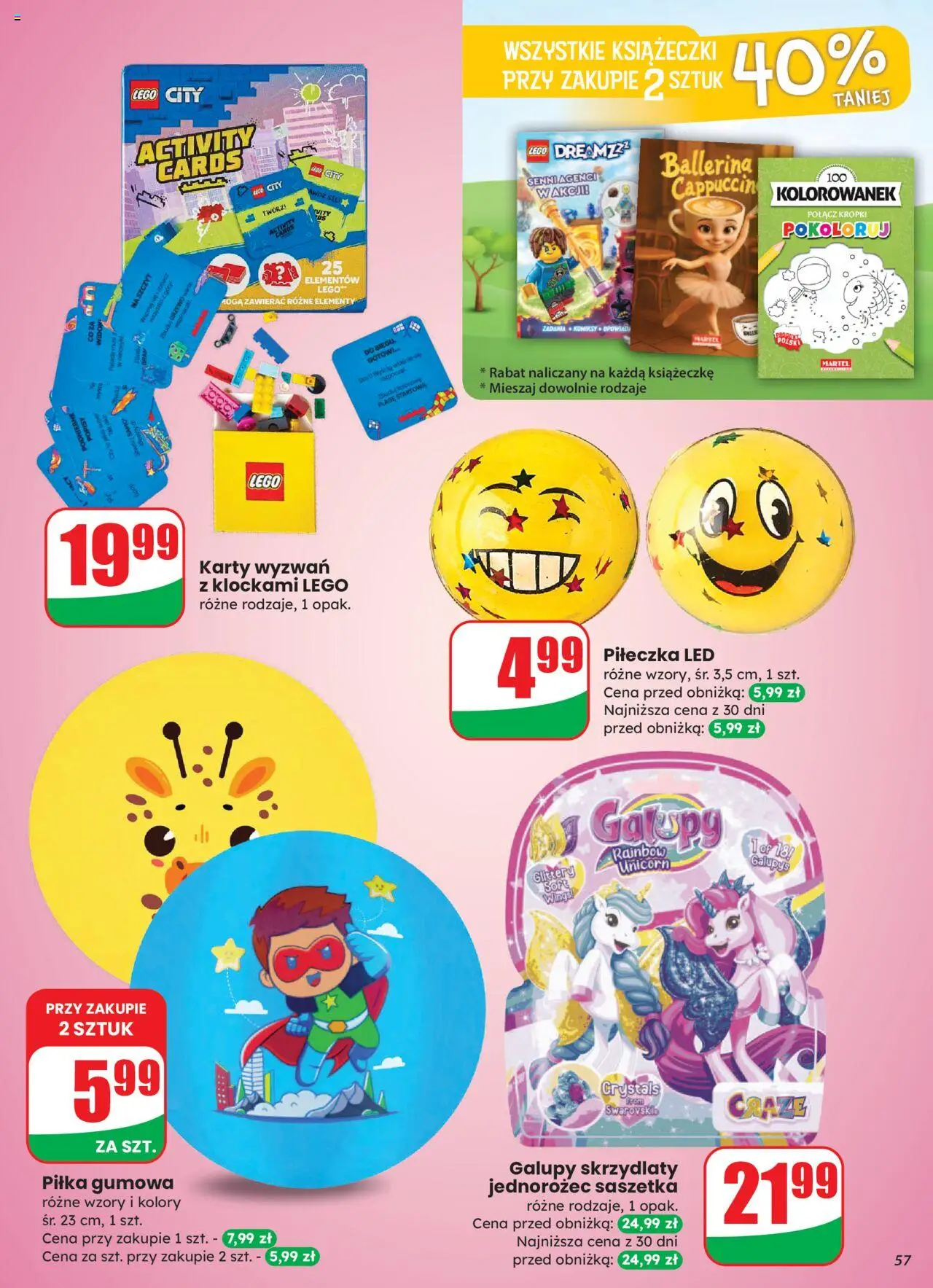 Dino Gazetka od 27.08.2025 | Strona: 57 | Produkty: Jednorożec, Lego