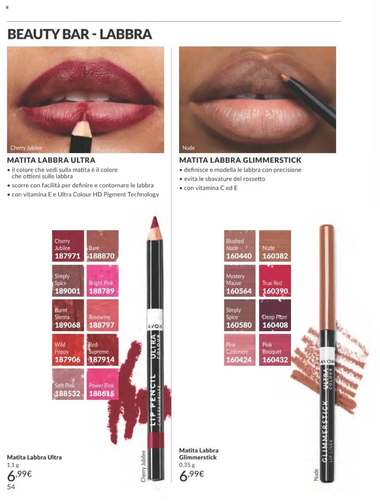 Volantino Avon del 01.10.2025 | Pagina: 54 | Prodotti: Rossetto