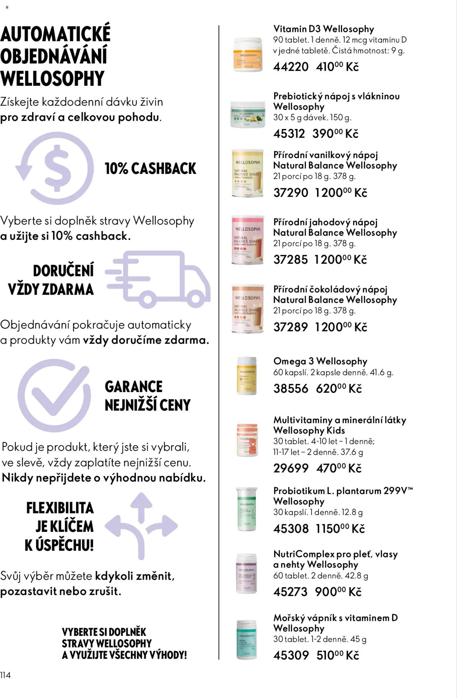 Oriflame katalog č. 05/2026 od 25.03.2026 | Strana: 114 | Produkty: Omega 3, Kapsle, Omega, Nehty