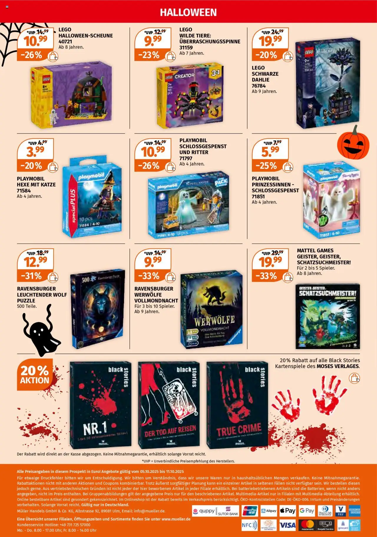 Müller Halloween kann kommen! – gültig ab 05.10.2025 | Seite: 4 | Produkte: Uhr