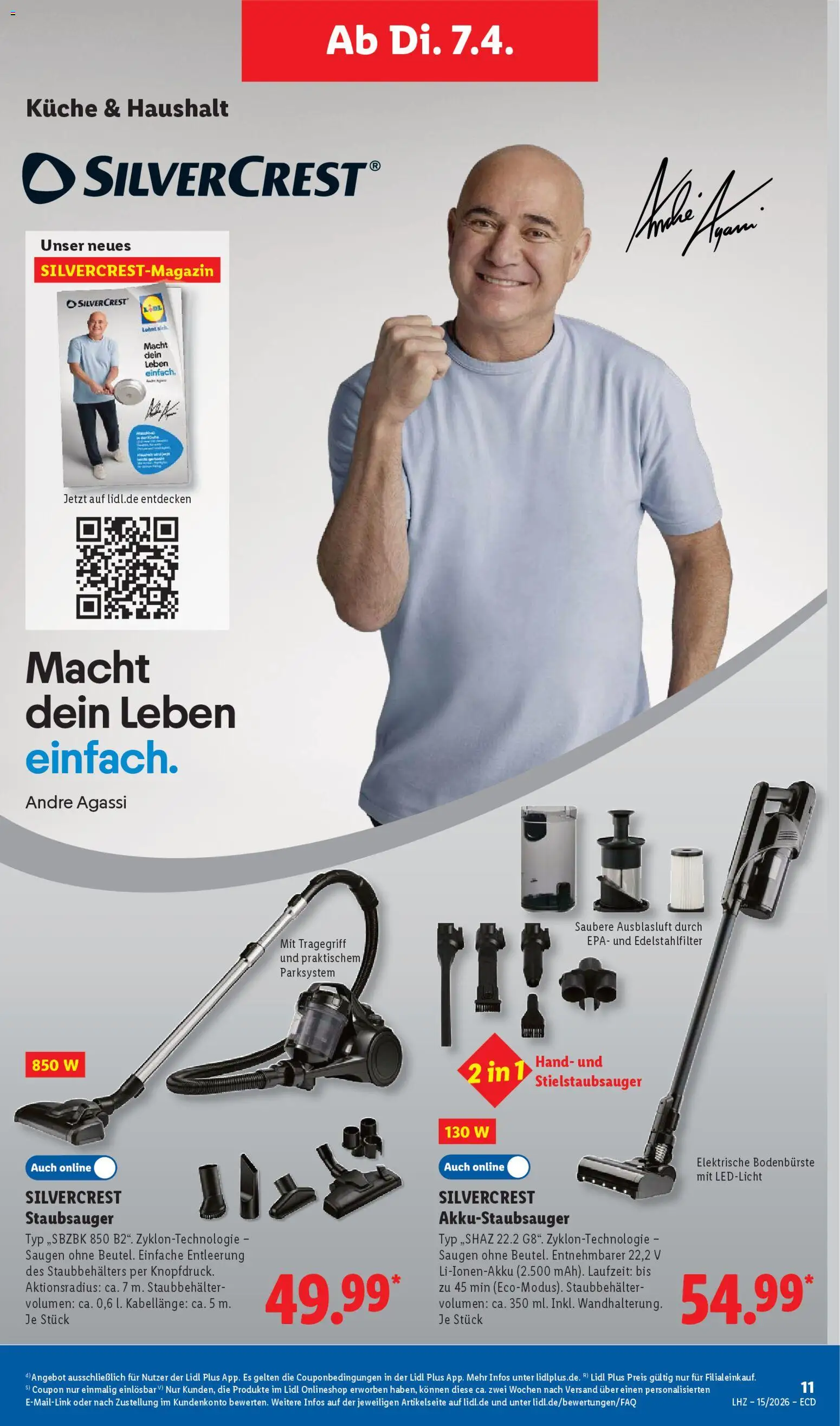 Lidl Prospekt – gültig ab 07.04.2026 | Seite: 21 | Produkte: Staubsauger, Küche