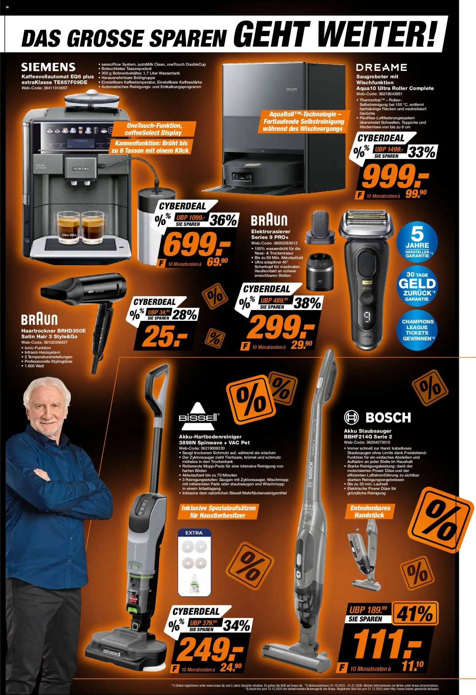 Expert - Cyber Monday – gültig ab 29.11.2025 | Seite: 5 | Produkte: Bosch, Siemens, Haartrockner, Kaffeevollautomat