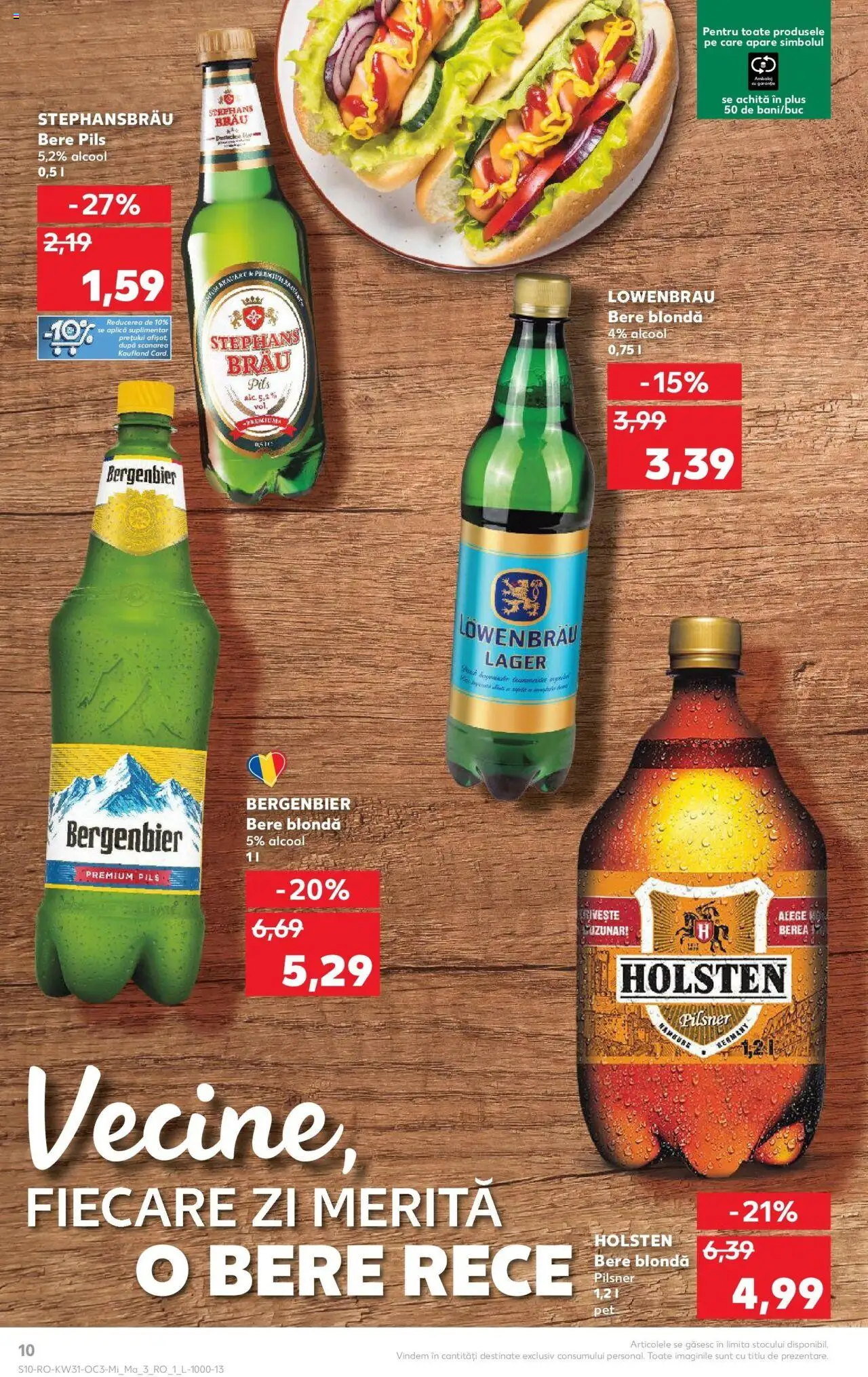 Catalog Kaufland - Constanța – valabil de la 30.07.2025 | Pagină: 10 | Produse: Bere, Plastik Kulübe