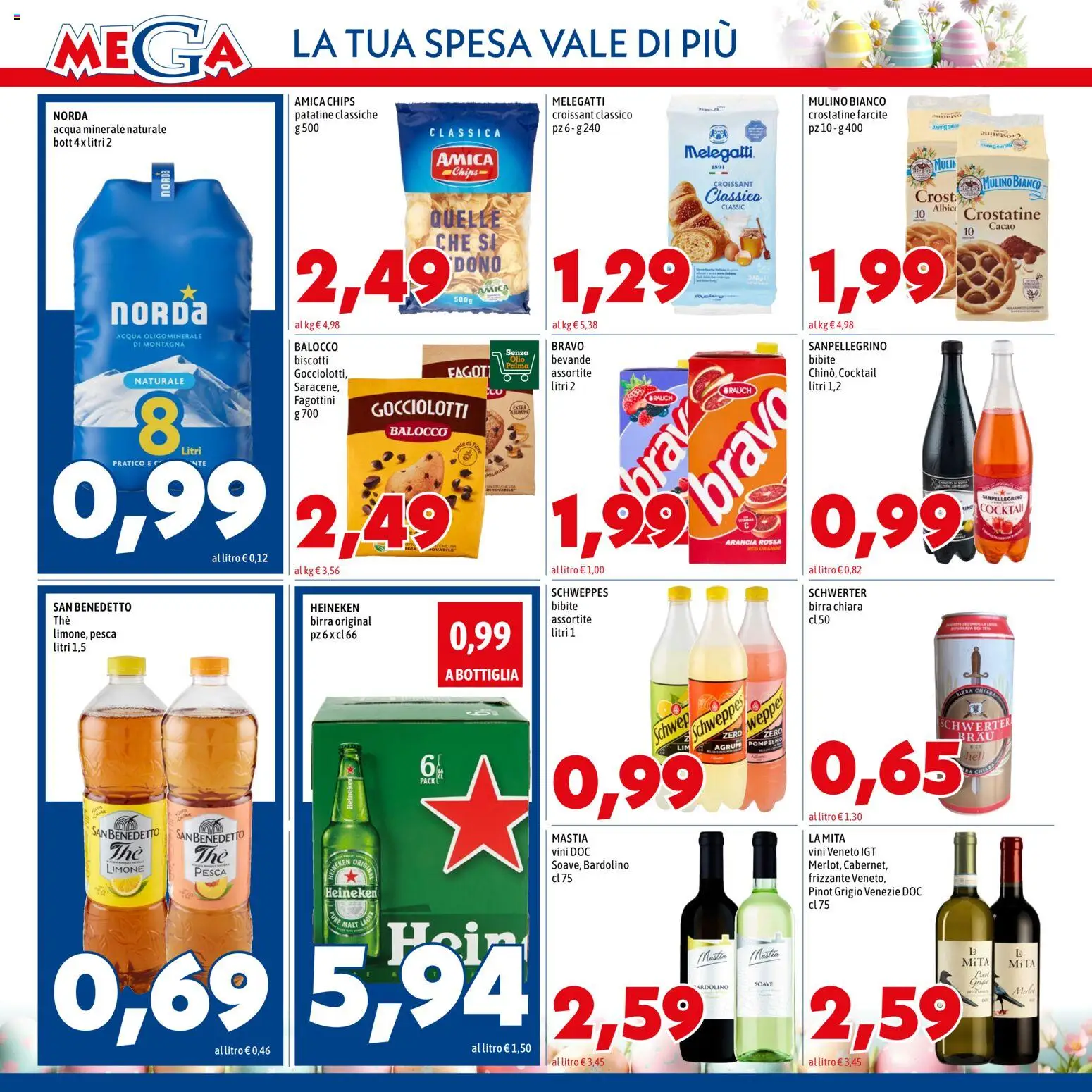 Volantino Mega del 26.03.2026 | Pagina: 10 | Prodotti: Limone, Crostatine, Bibite, Heineken