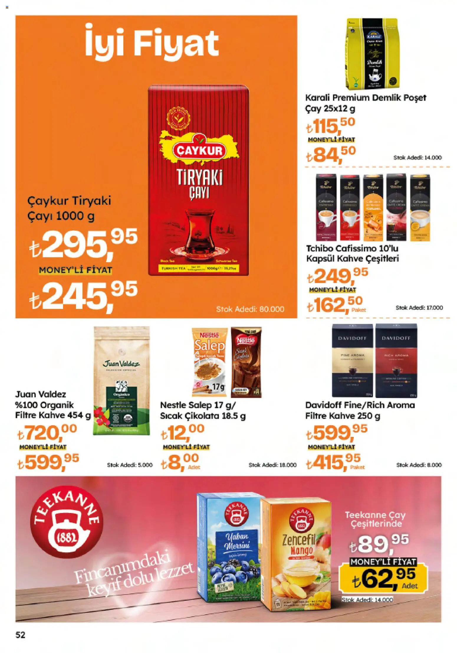 Migros Katalog - Migroskop - 23.10.2025 tarihinden itibaren geçerlidir | Sayfa: 52 | Ürünler: Bardak poşet çay, Meyve, Zselatin, TV