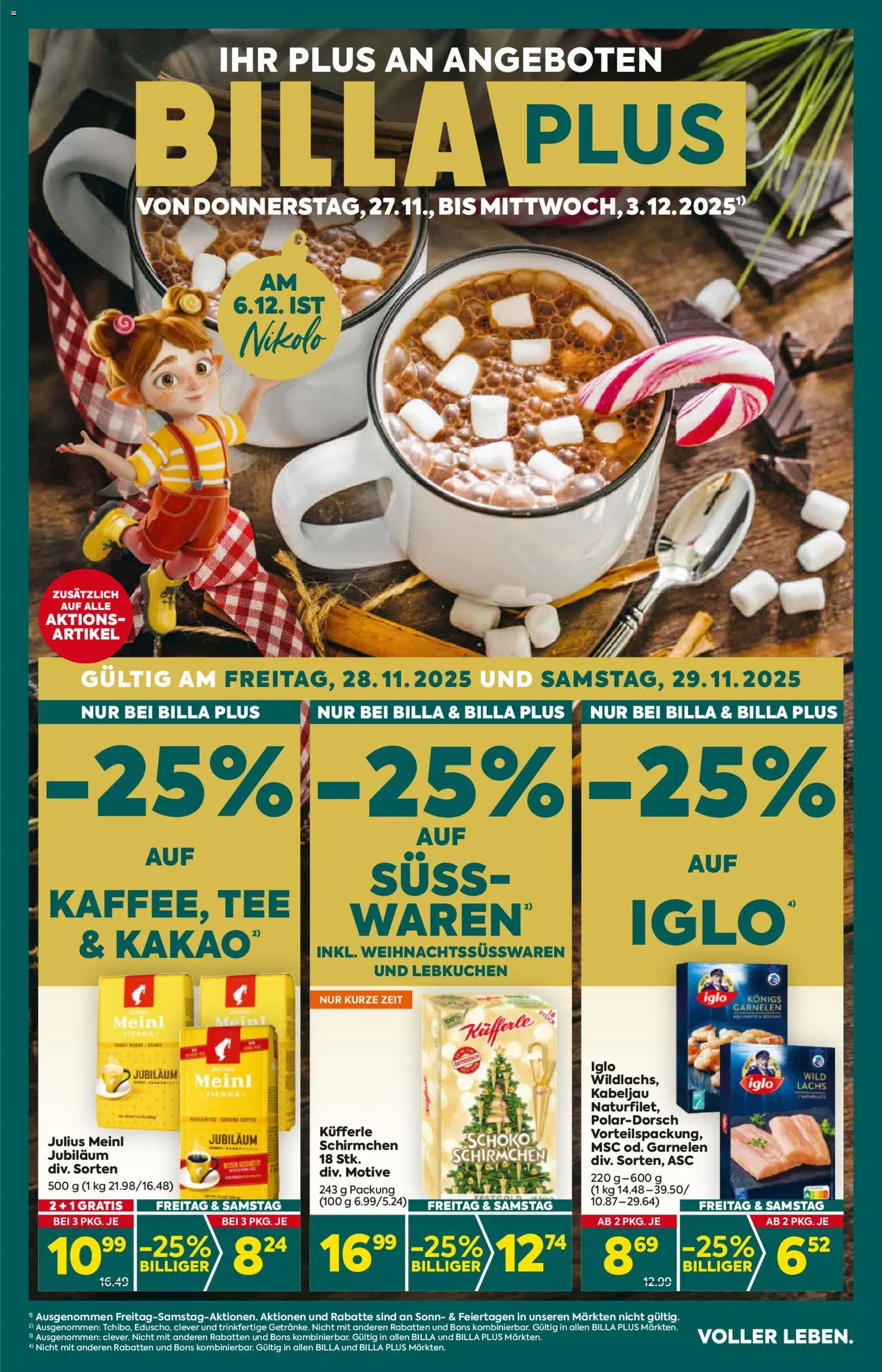 Billa Plus Flugblatt - Tirol gültig ab 27.11.2025 | Seite: 1 | Produkte: Tee