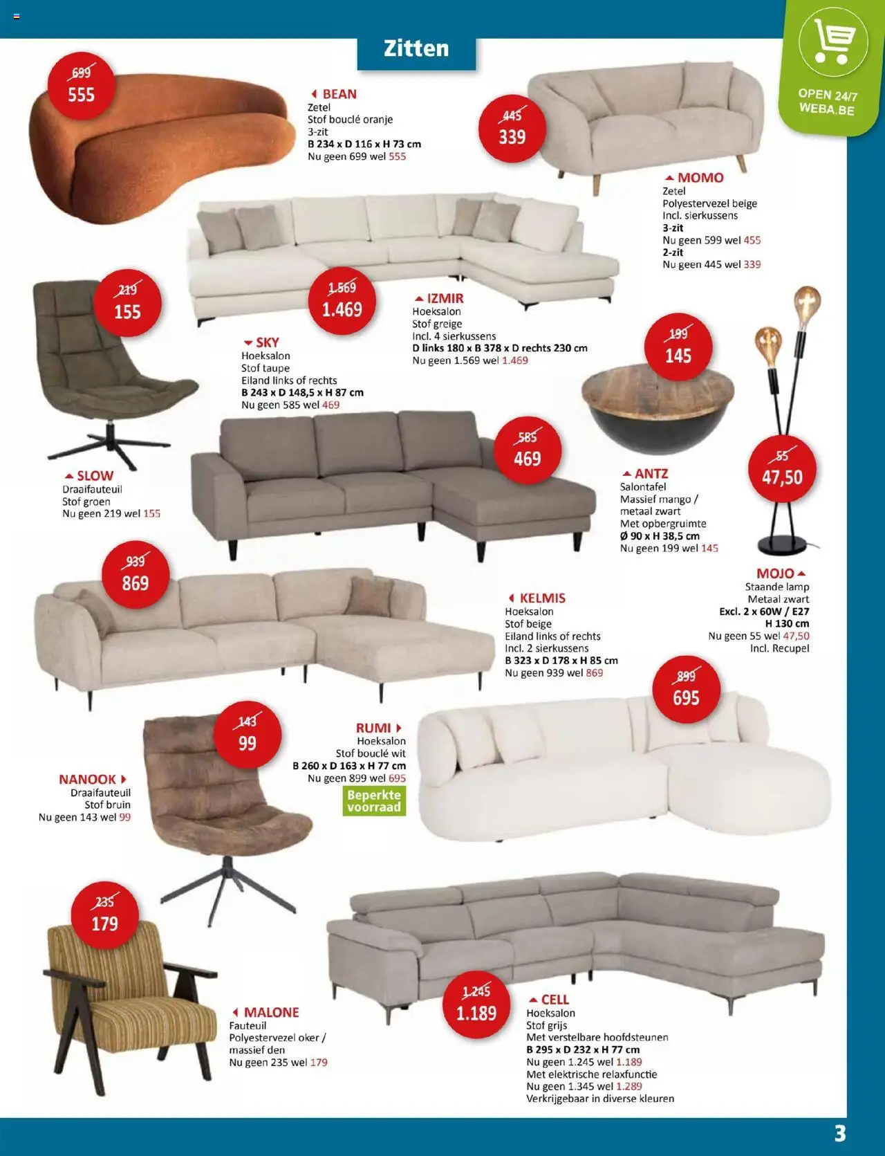  | Pagina: 3 | Producten: Fauteuil, Lamp, Mango