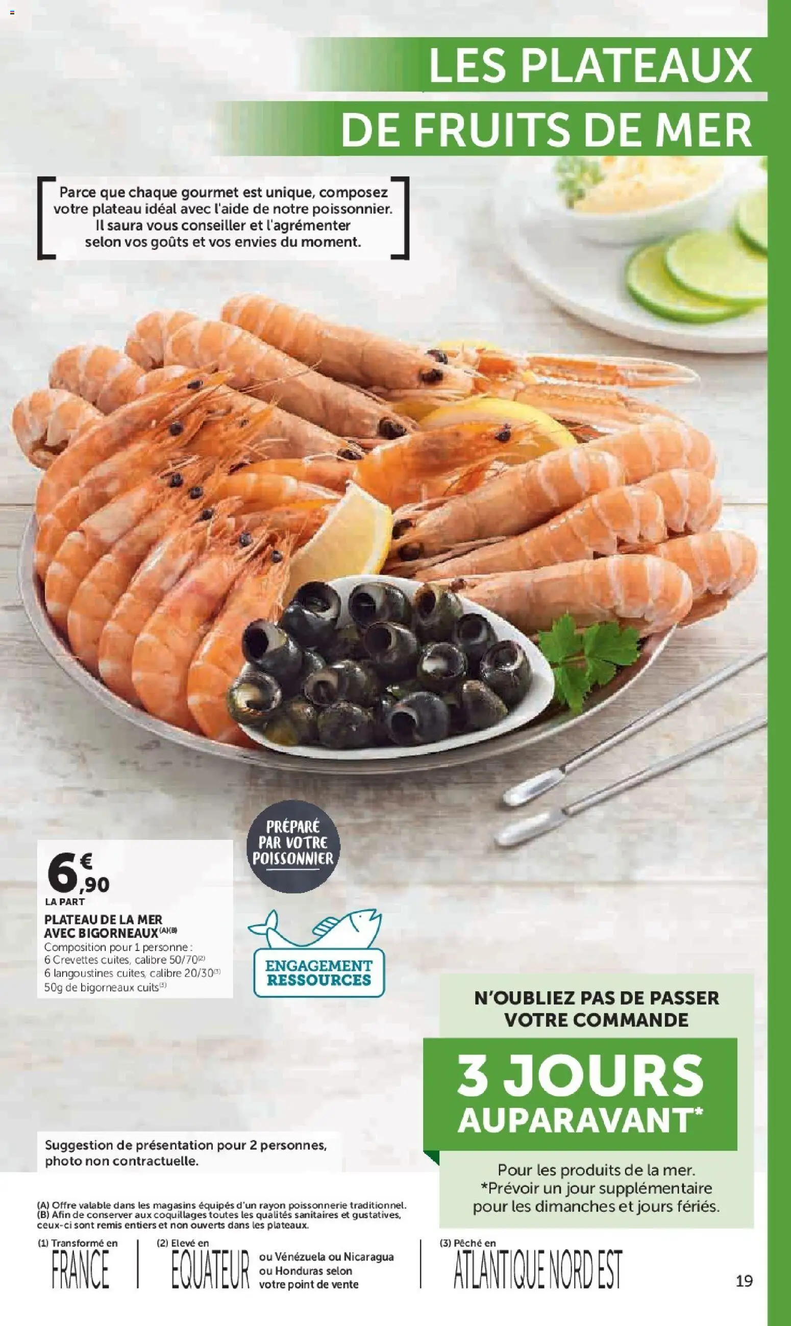 {H1} | Page: 19 | Produits: Fruits de mer, Pêche, Plateau, Crevettes