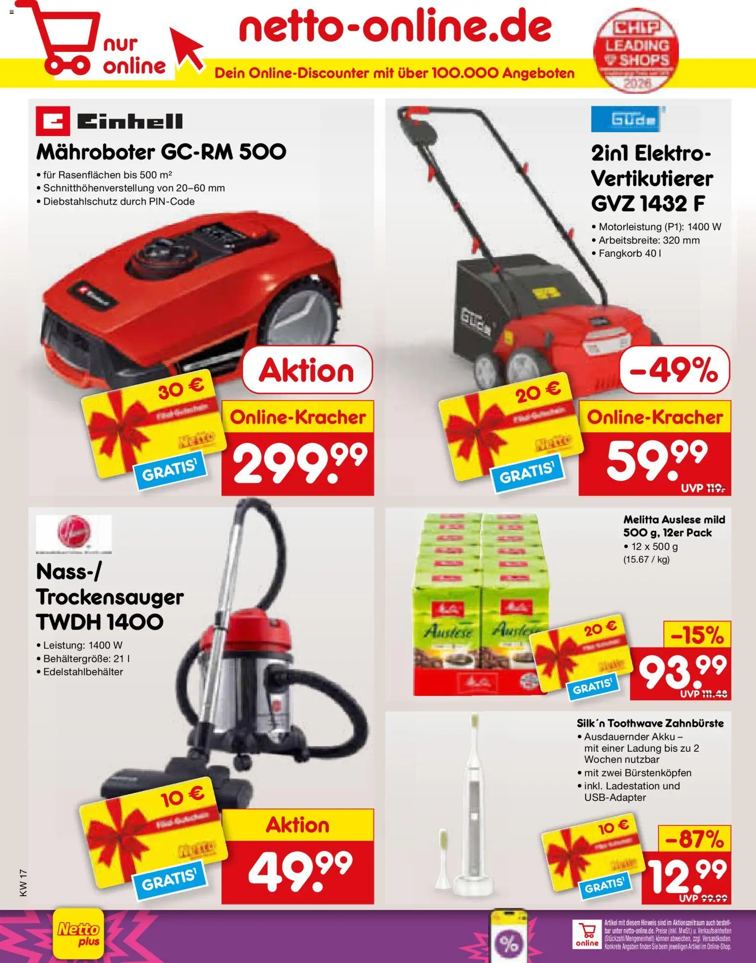 Netto Marken-Discount Prospekt 	 – gültig ab 04.05.2026 | Seite: 72 | Produkte: Melitta, Zahnbürste