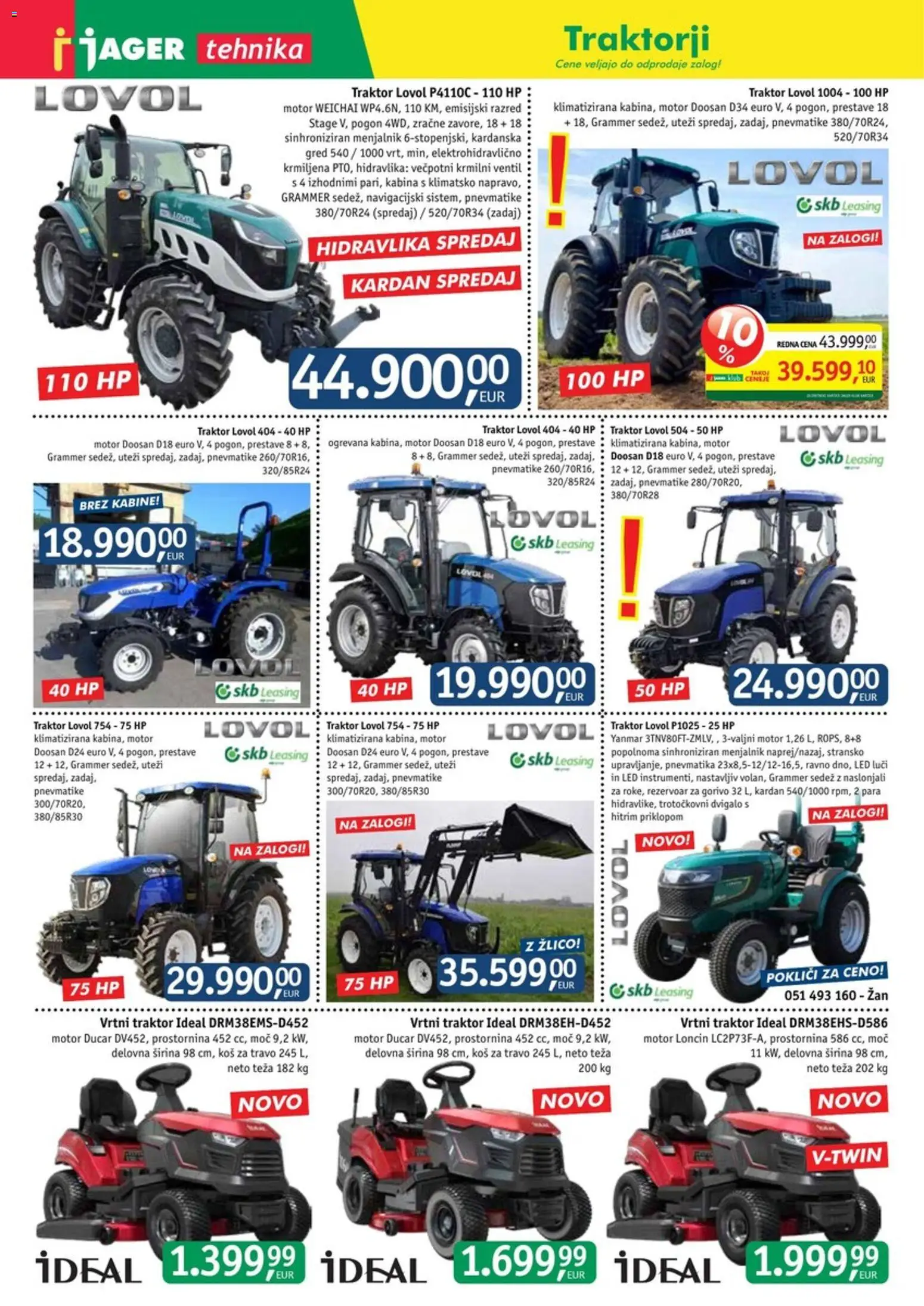 Novi Jager katalog ponudbe – veljaven od 11.03.2026 | Stran: 9 | Izdelki: Teza, Kos, Ventil