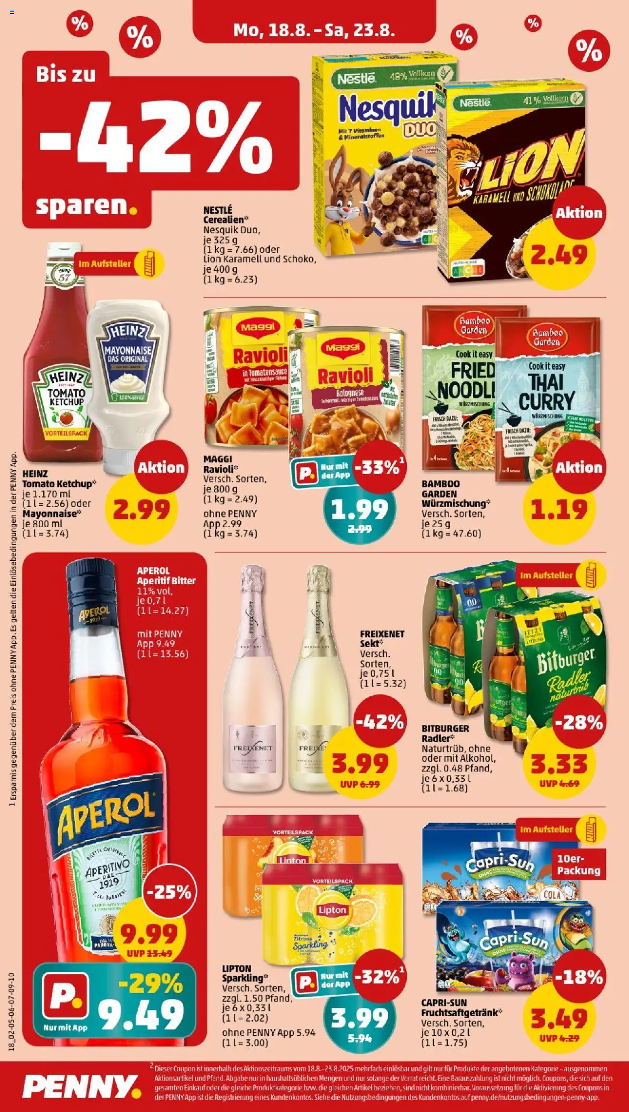 Penny - Nordrhein - Westfalen - gültig ab dem 18.08.2025 | Seite: 14 | Produkte: Bitburger, Maggi, Freixenet, Mayonnaise