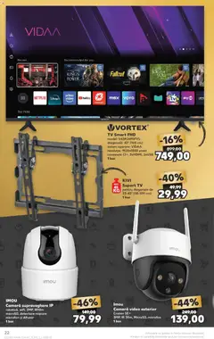 Kaufland RO Zalau - amely érvényes a következő dátumtól: 01.04.2026 | Oldal: 22 | Termékek: Videó, TV