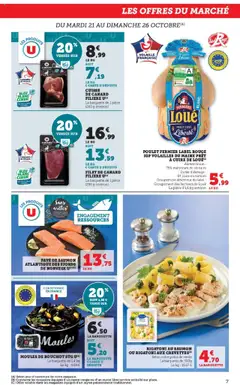 U Express - Prévisualisation de U Express catalogue valide à partir de 21.10.2025 | Page: 7 | Produits: Pavé de saumon, Volaille, Céréales, Saumon