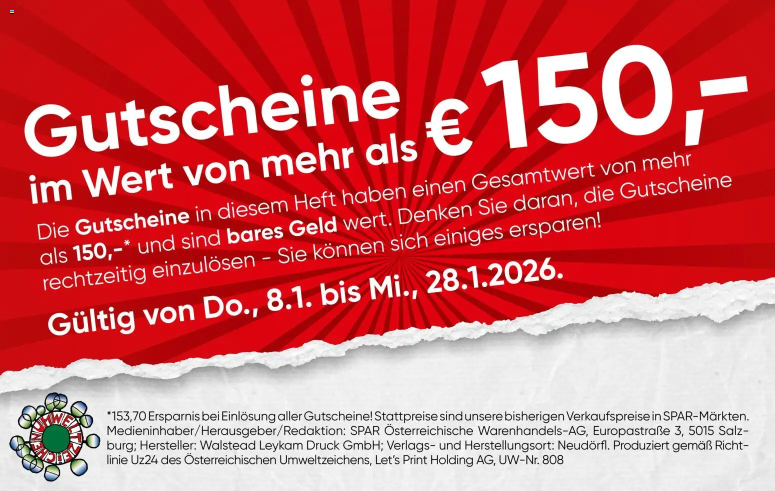 Spar Gutscheinheft - Niederösterreich gültig ab 08.01.2026 | Seite: 2 | Produkte: Salz