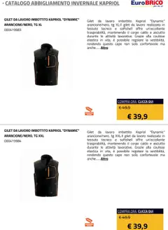 Anteprima del volantino Eurobrico Abbigliamento Invernale Kapriol catalogo valido a partire dal 23.07.2025 | Pagina: 3 | Prodotti: Gilet