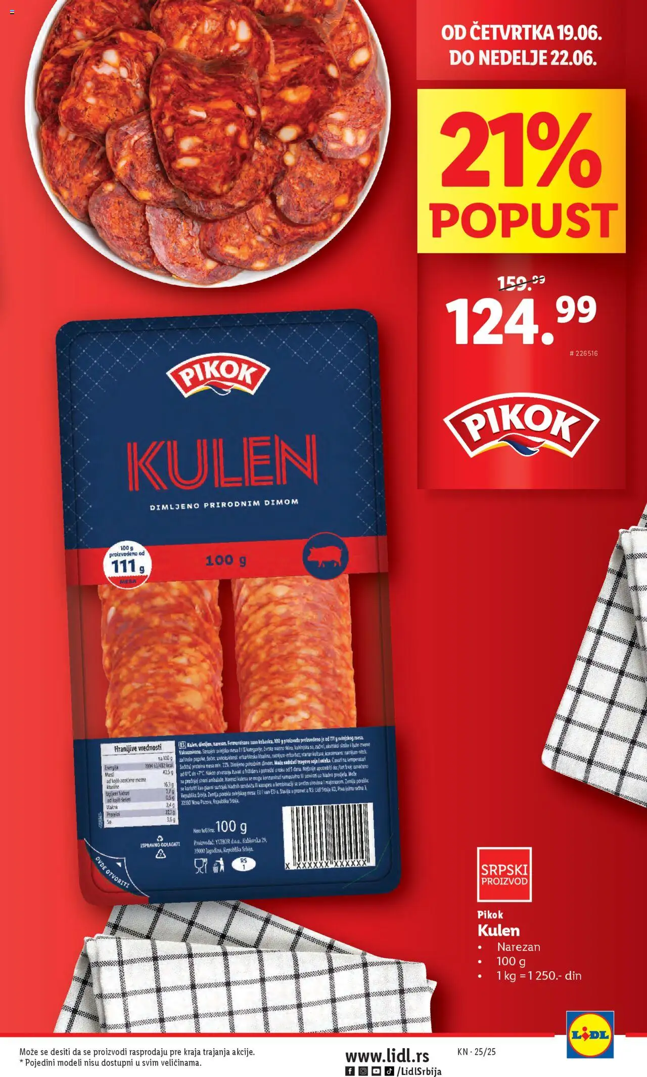 Lidl katalog - važi od 19.06.2025 | Strana: 3 | Proizvode: Zemlja, Kulen