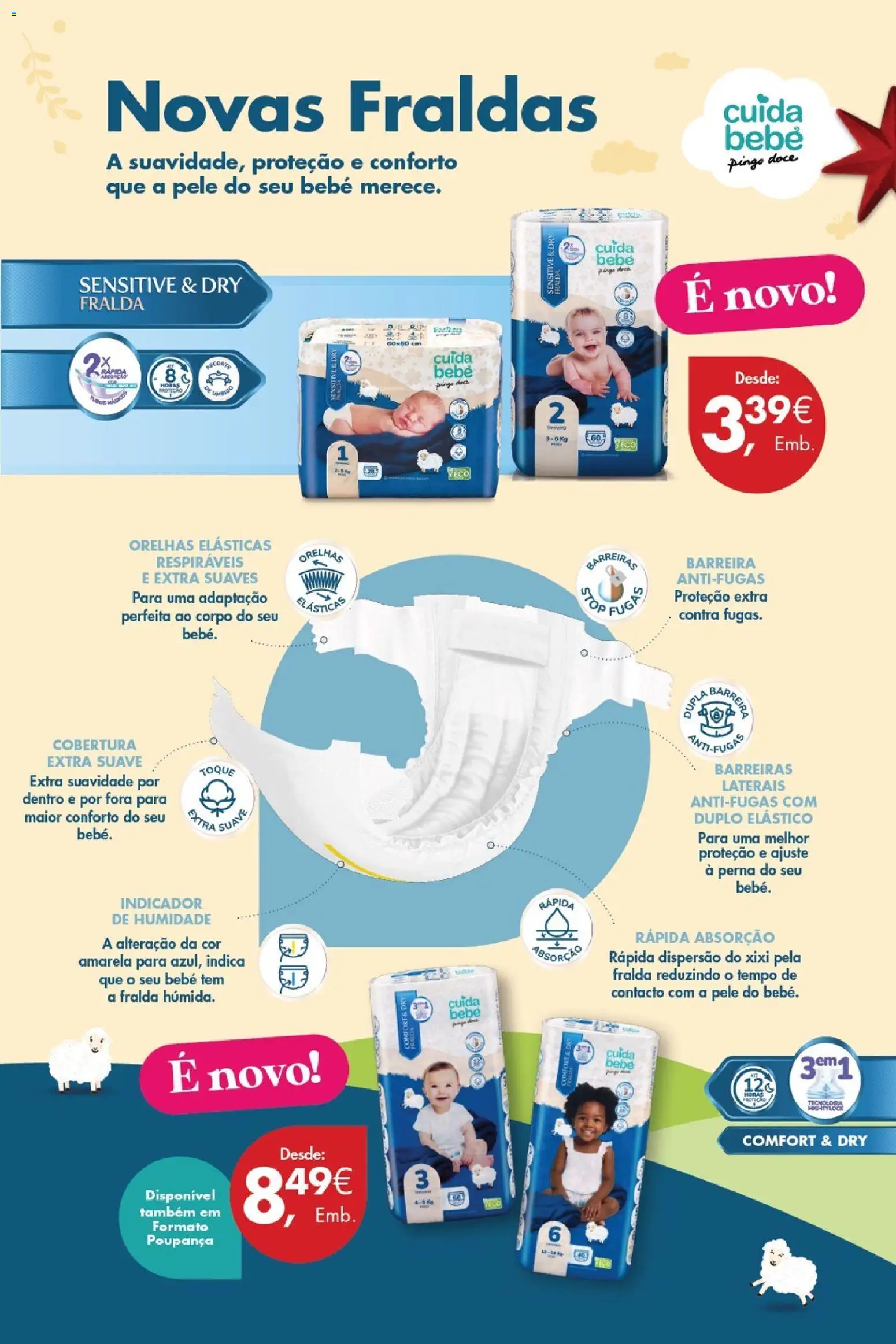 Pingo Doce Poupe este Fim de Semana │ válido de 28.11.2025 | Página: 21 | Produtos: Fraldas