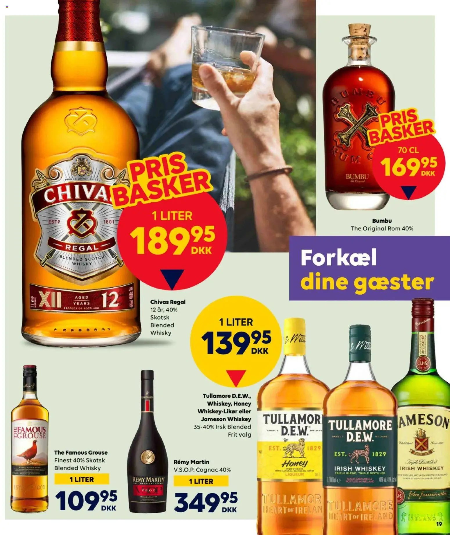 Bordershop tilbudsavis – gyldig fra 08.04.2026 | Side: 19 | Produkter: Whisky, Rom