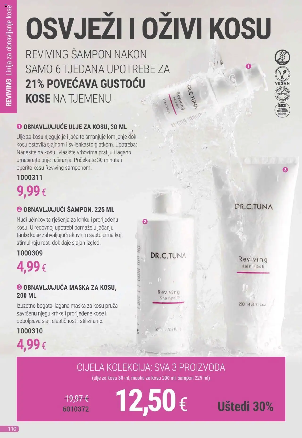 Farmasi katalog | vrijedi od 01.08.2025 | Stranica: 110 | Proizvodi: Šampon, Maska za kosu, Maska, Ulje