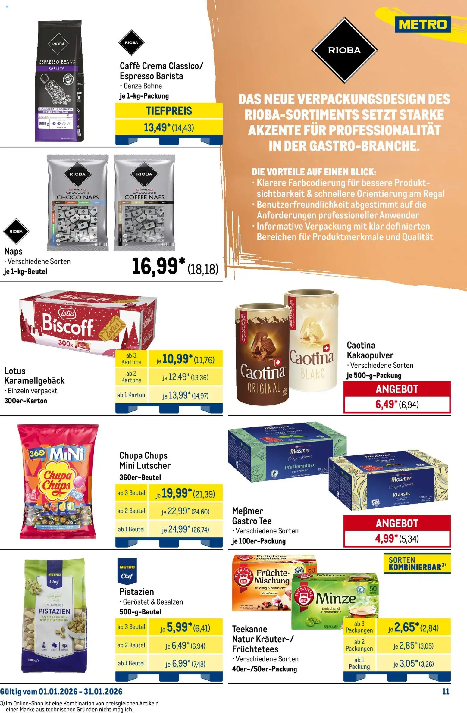 Metro  Monats-Menü – gültig ab 01.01.2026 | Seite: 11
