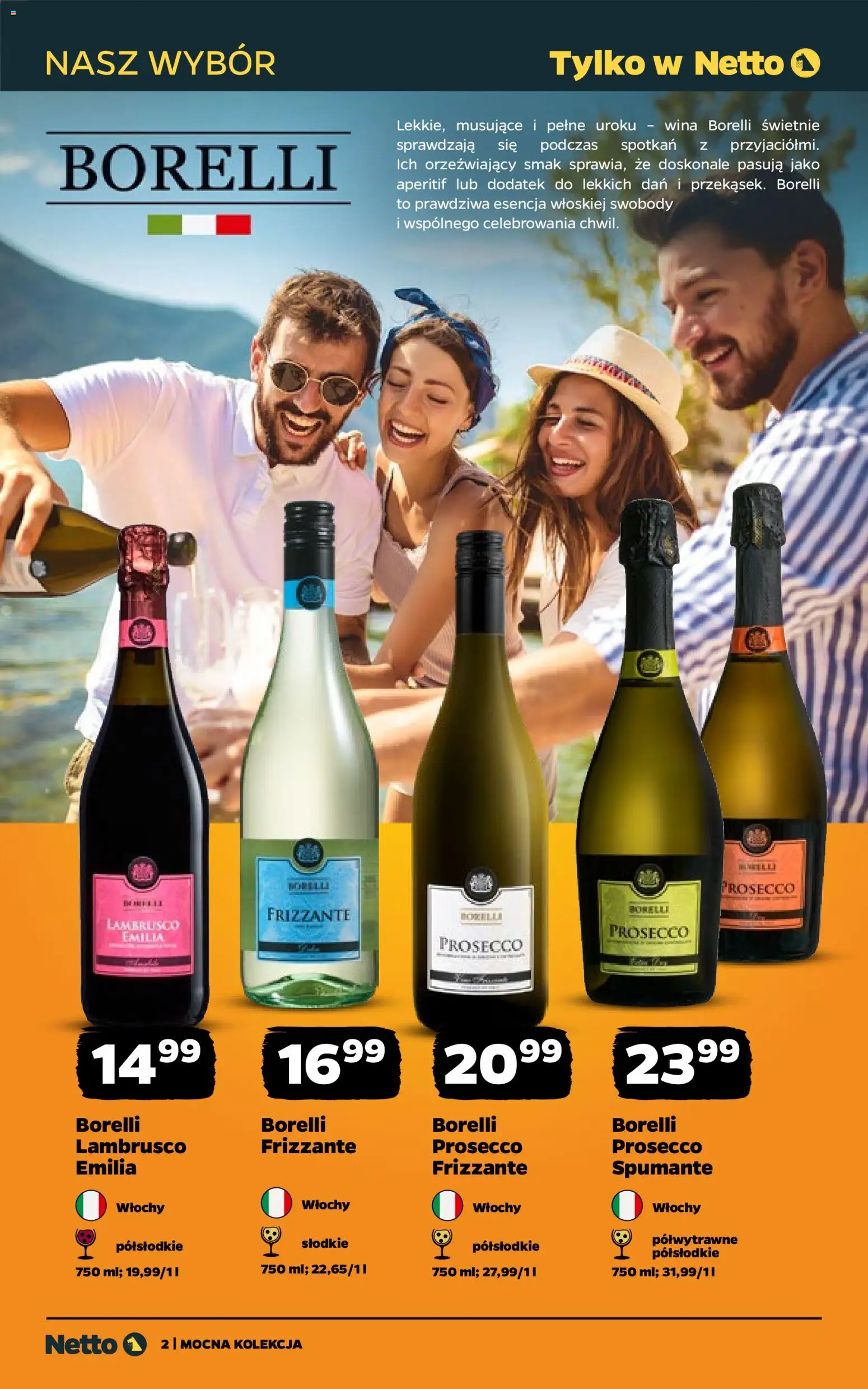 Netto gazetka - Wina od 16.03.2026 | Strona: 2 | Produkty: Prosecco, Lambrusco