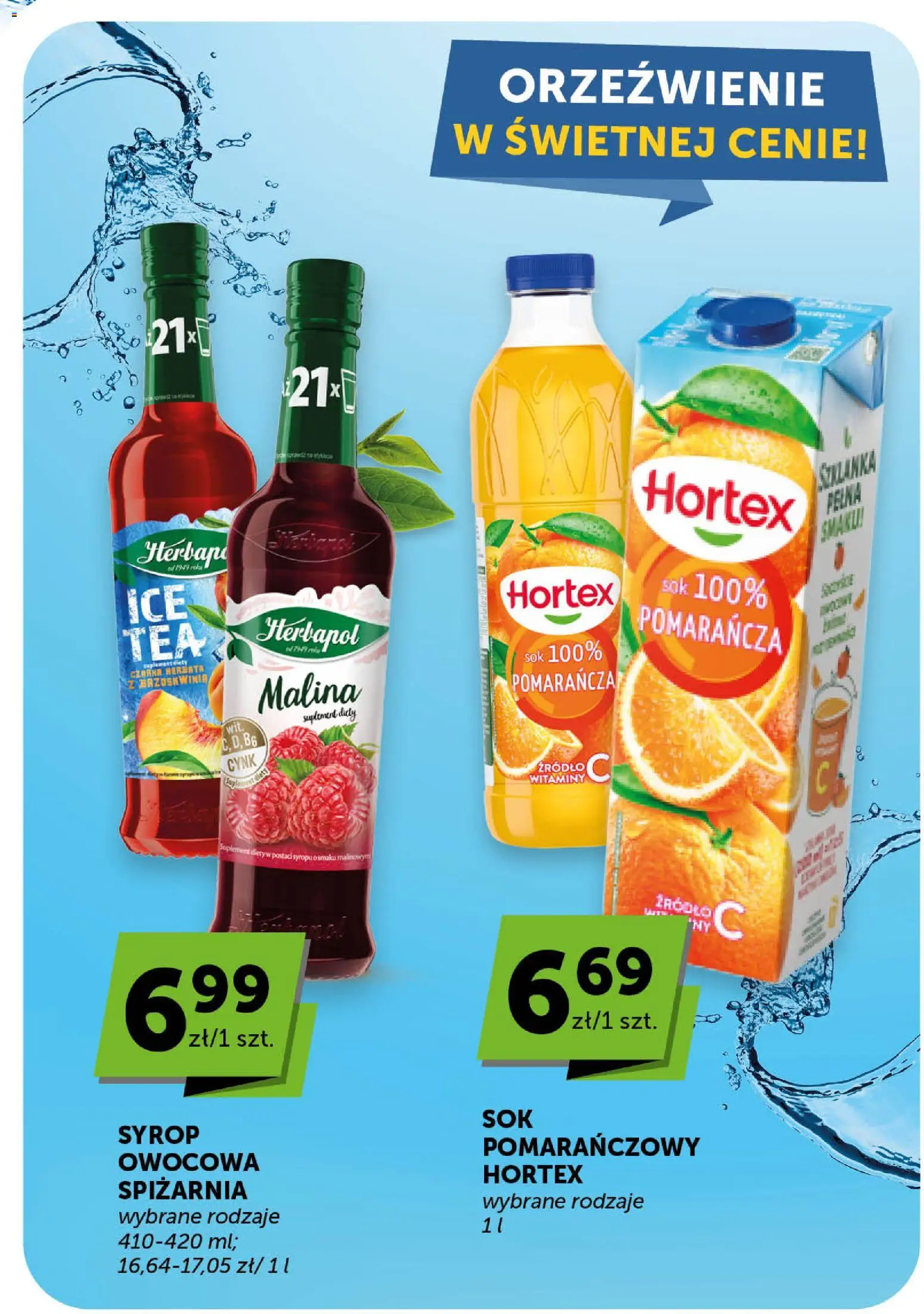 Groszek gazetka - Market od 12.03.2026 | Strona: 22 | Produkty: Syrop, Malina, Sok, Herbata