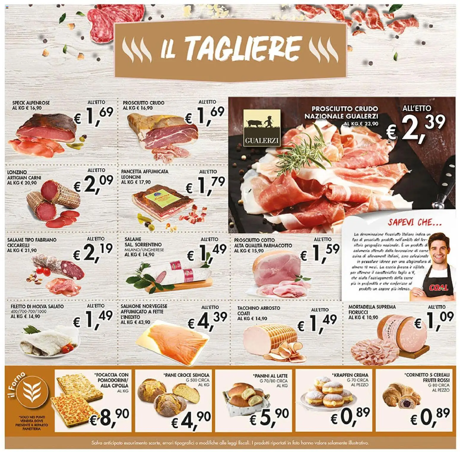 Volantino Coal del 23.10.2025 | Pagina: 7 | Prodotti: Speck, Prosciutto Crudo, Salmone, Prosciutto