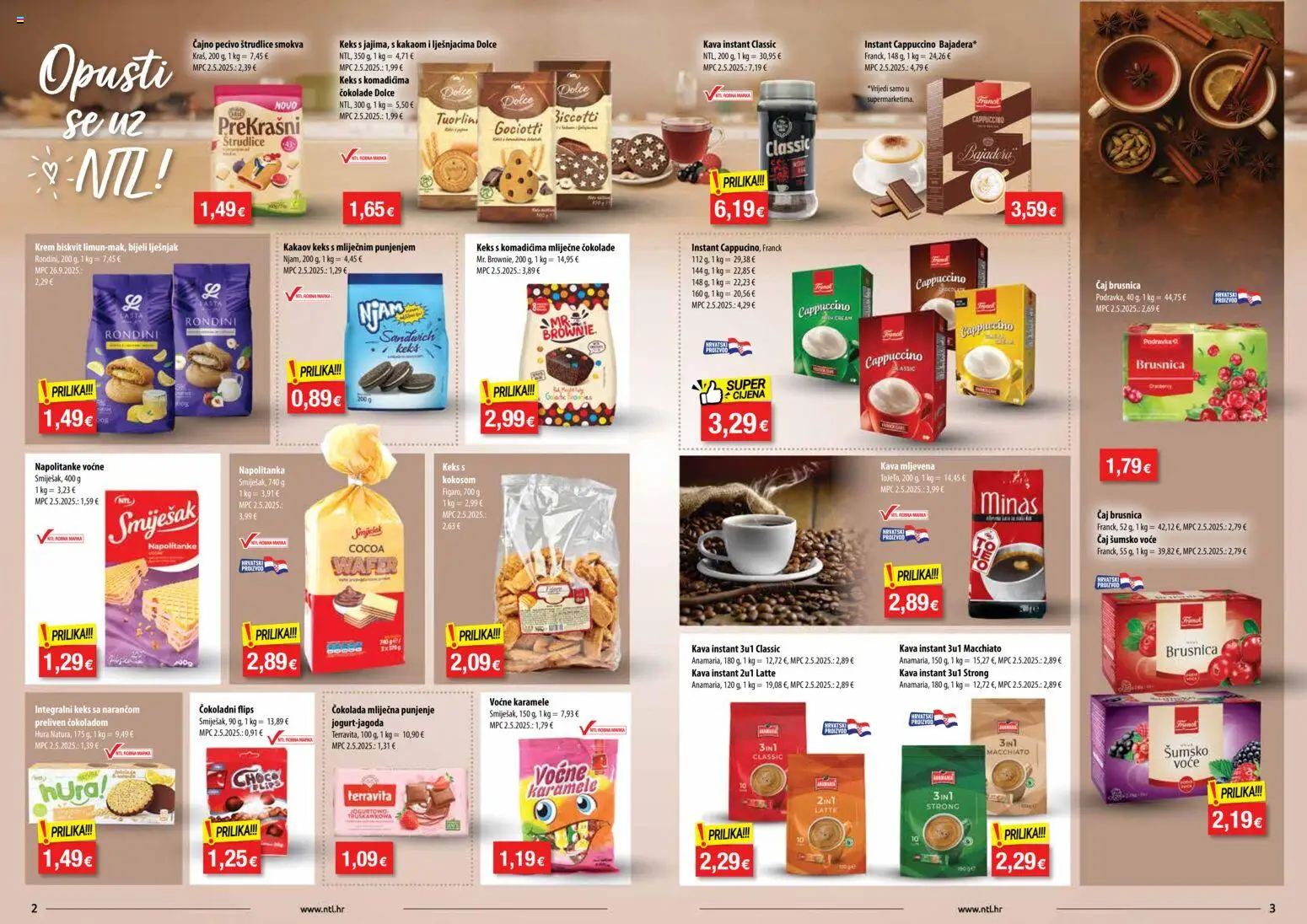 NTL katalog | vrijedi od 31.12.2025 | Stranica: 2 | Proizvodi: Kava instant, Kava, Voće, Brusnica