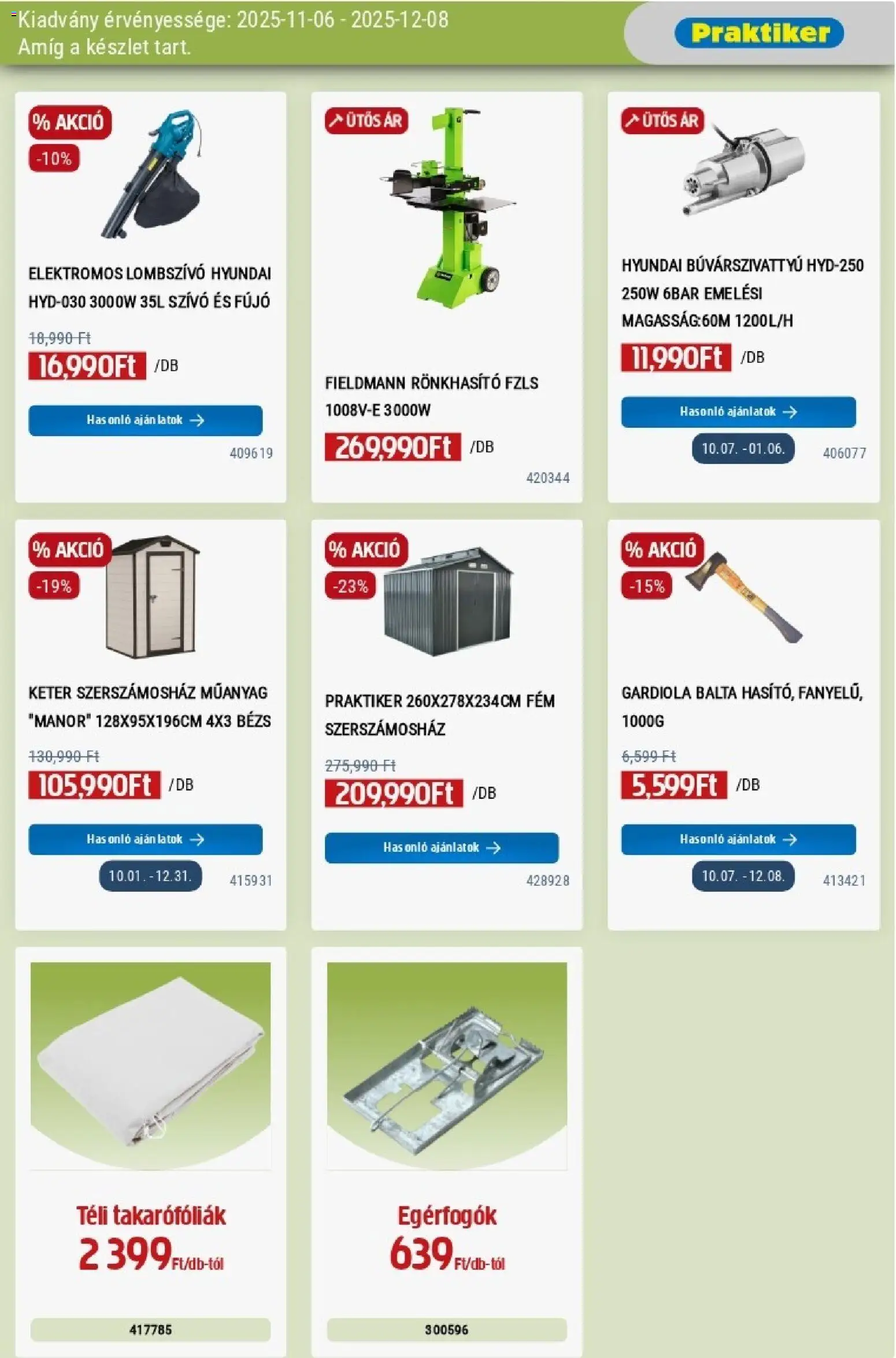 Praktiker akciós ujság - amely érvényes a következő dátumtól: 06.11.2025 | Oldal: 13