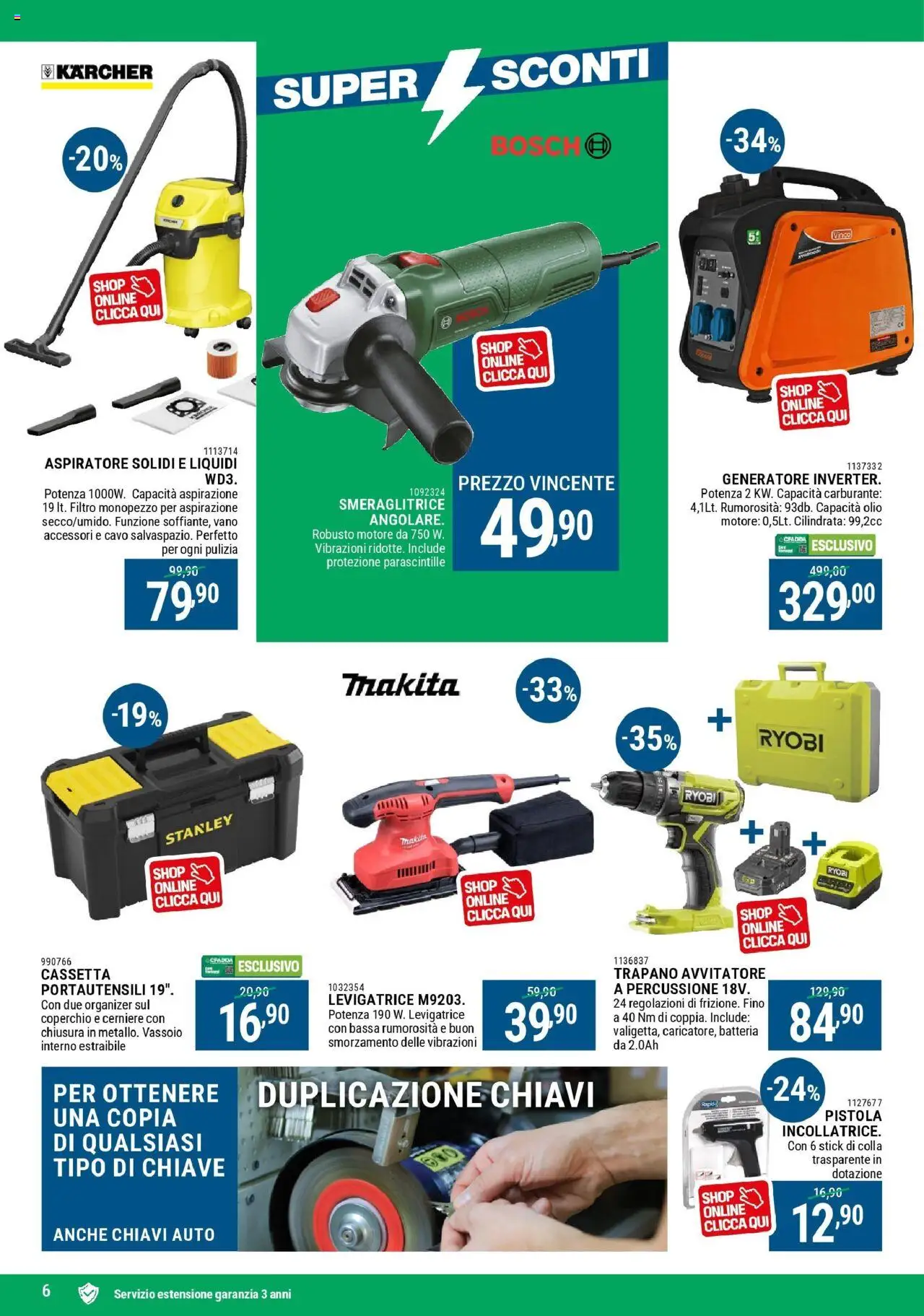 Volantino CFadda del 02.10.2025 | Pagina: 6 | Prodotti: Avvitatore, Olio, Vassoio, Batteria