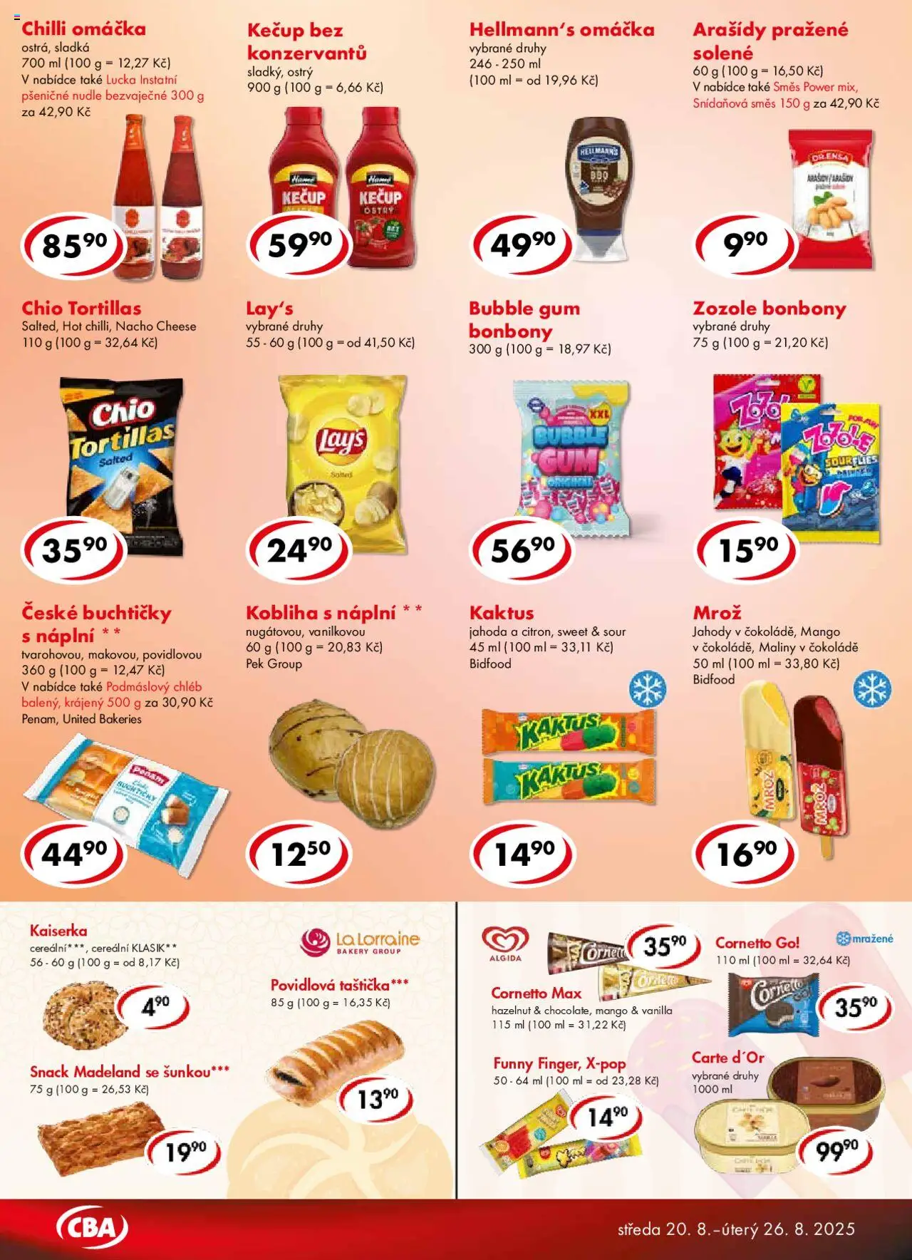CBA leták - Premium od 20.08.2025 | Strana: 4 | Produkty: Mango, Kečup, Hellmann's, Carte d'or