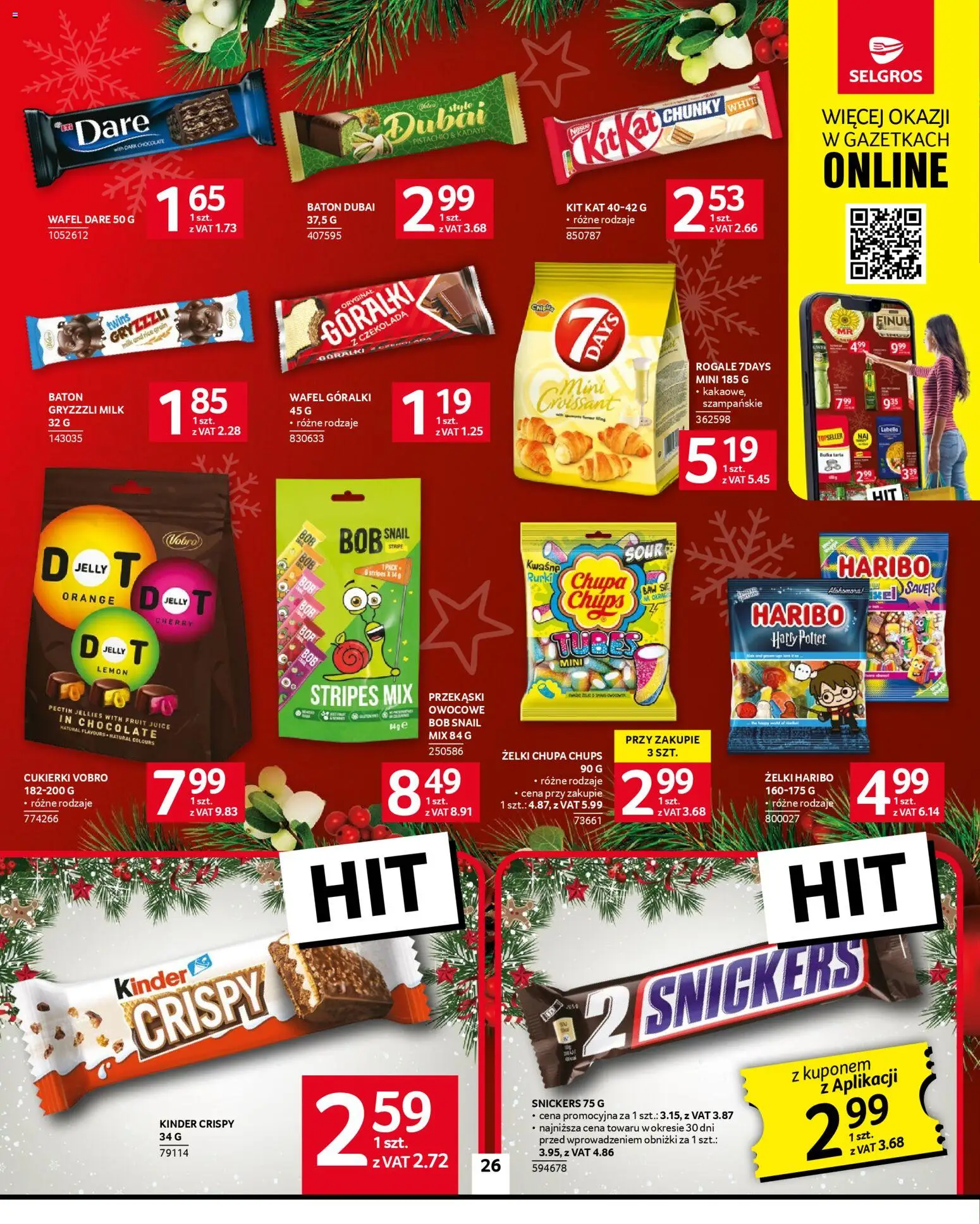 Selgros cash&carry Gazetka od 20.11.2025 | Strona: 26 | Produkty: Bułka tarta, Bób, Żelki, Cukierki