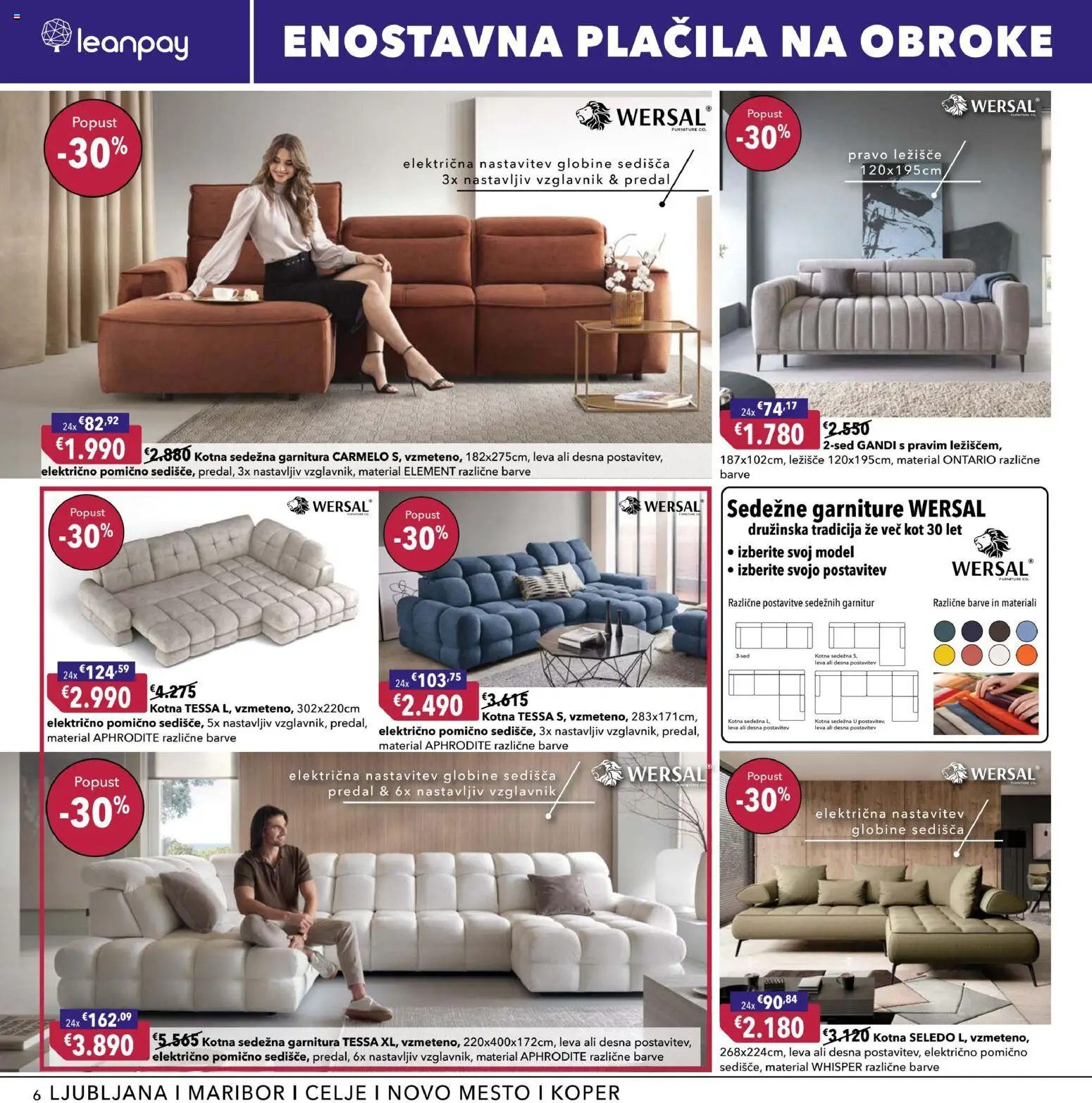 Novi Harvey Norman katalog ponudbe – veljaven od 11.03.2026 | Stran: 6 | Izdelki: Vzglavnik, Ležišče, Sedezna garnitura