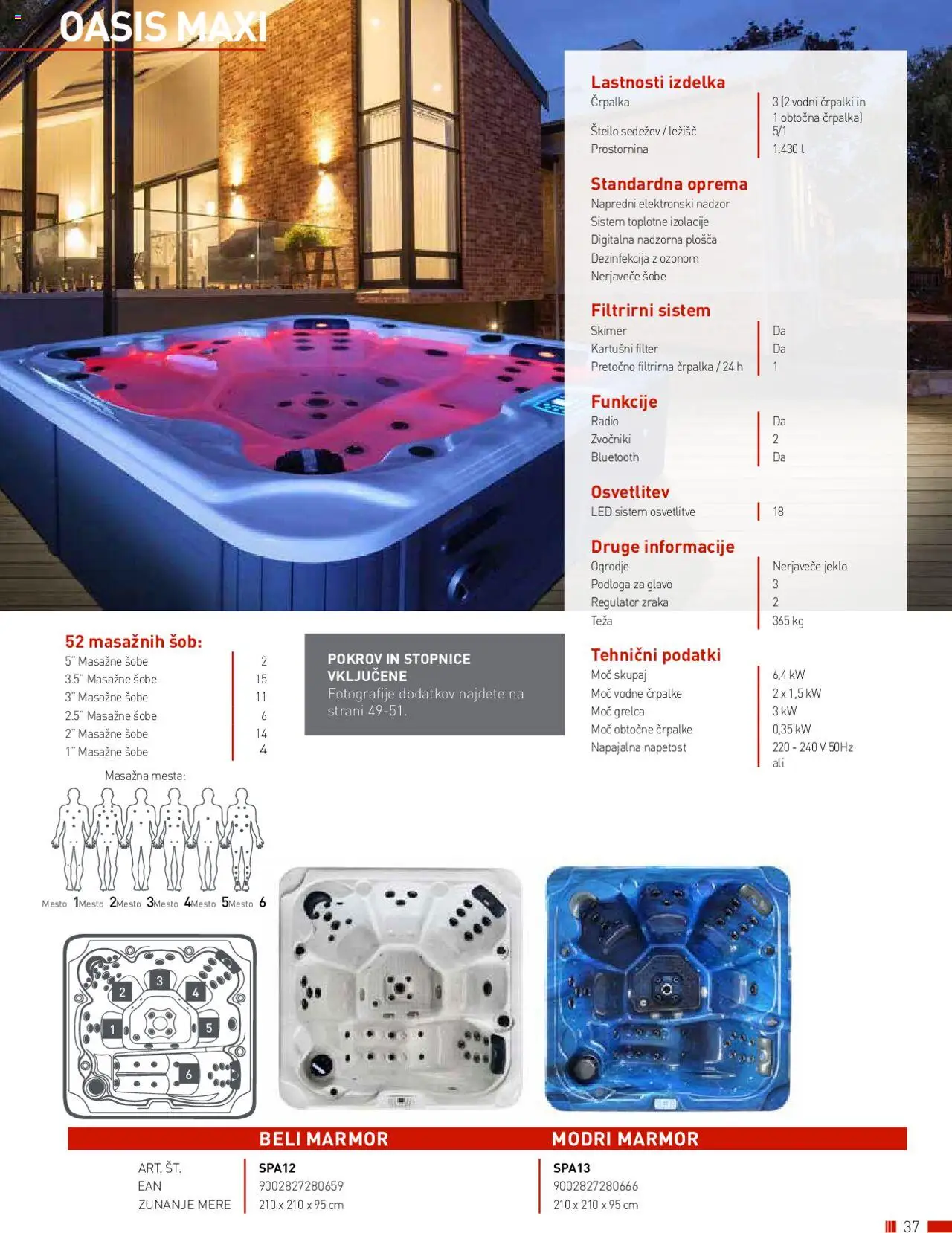 Bauhaus katalog wellness │ velja od 01.01.2025 | Stran: 37 | Izdelki: Radio, Črpalka, Stopnice, Podloga