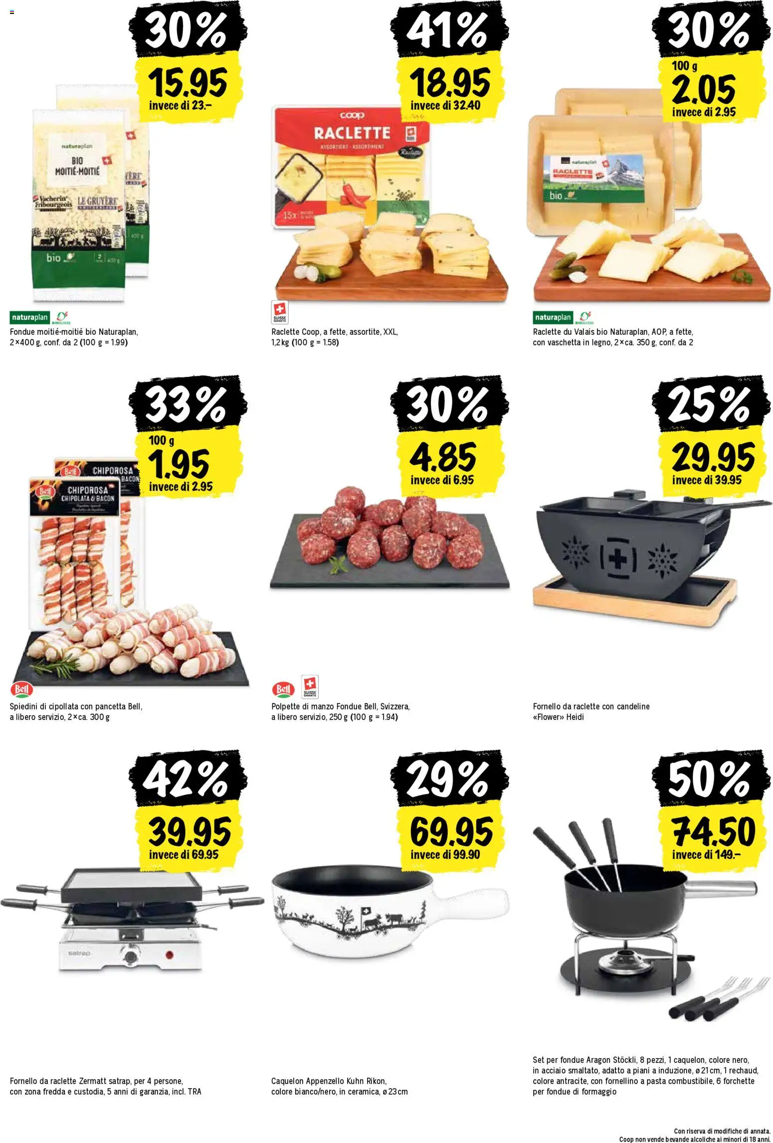 Coop - Una settimana di azioni – gültig ab 06.11.2025 | Seite: 24 | Produkte: Pasta, Raclette, Fondue, Grill