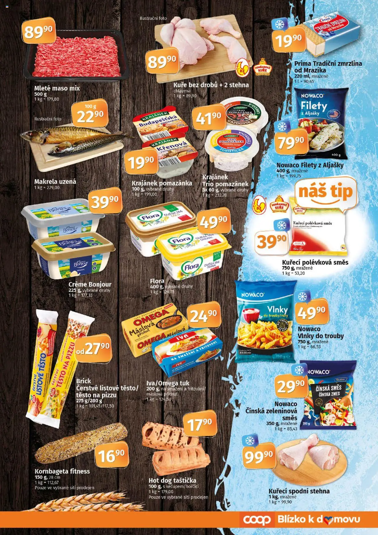 Coop leták - Tuty od 08.10.2025 | Strana: 3 | Produkty: Těsto na pizzu, Makrela uzená, Makrela, Pomazánka
