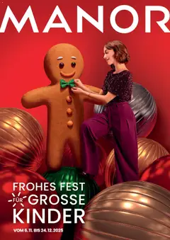 Manor Aktionen Frohes Fest für Grosse Kinder ab 06.11.2025 gültig
