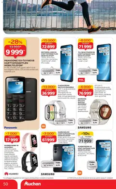Auchan Akciós újság - amely érvényes a következő dátumtól: 09.10.2025 | Oldal: 50 | Termékek: Xiaomi, Samsung, Óra