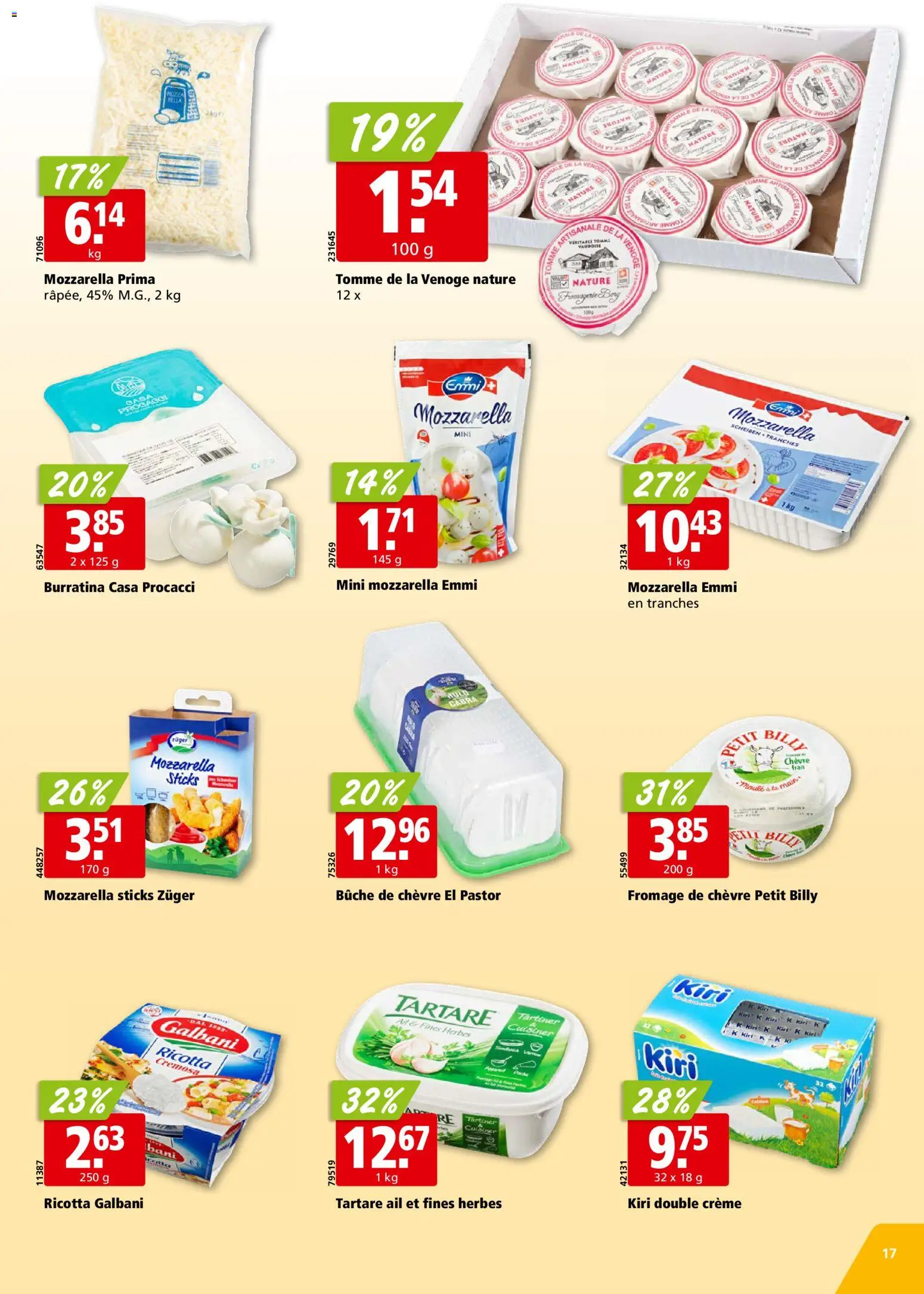 Aligro aktionen Chavannes, Matran, Genève, Sion – gültig ab 04.05.2026 | Seite: 17 | Produkte: Creme