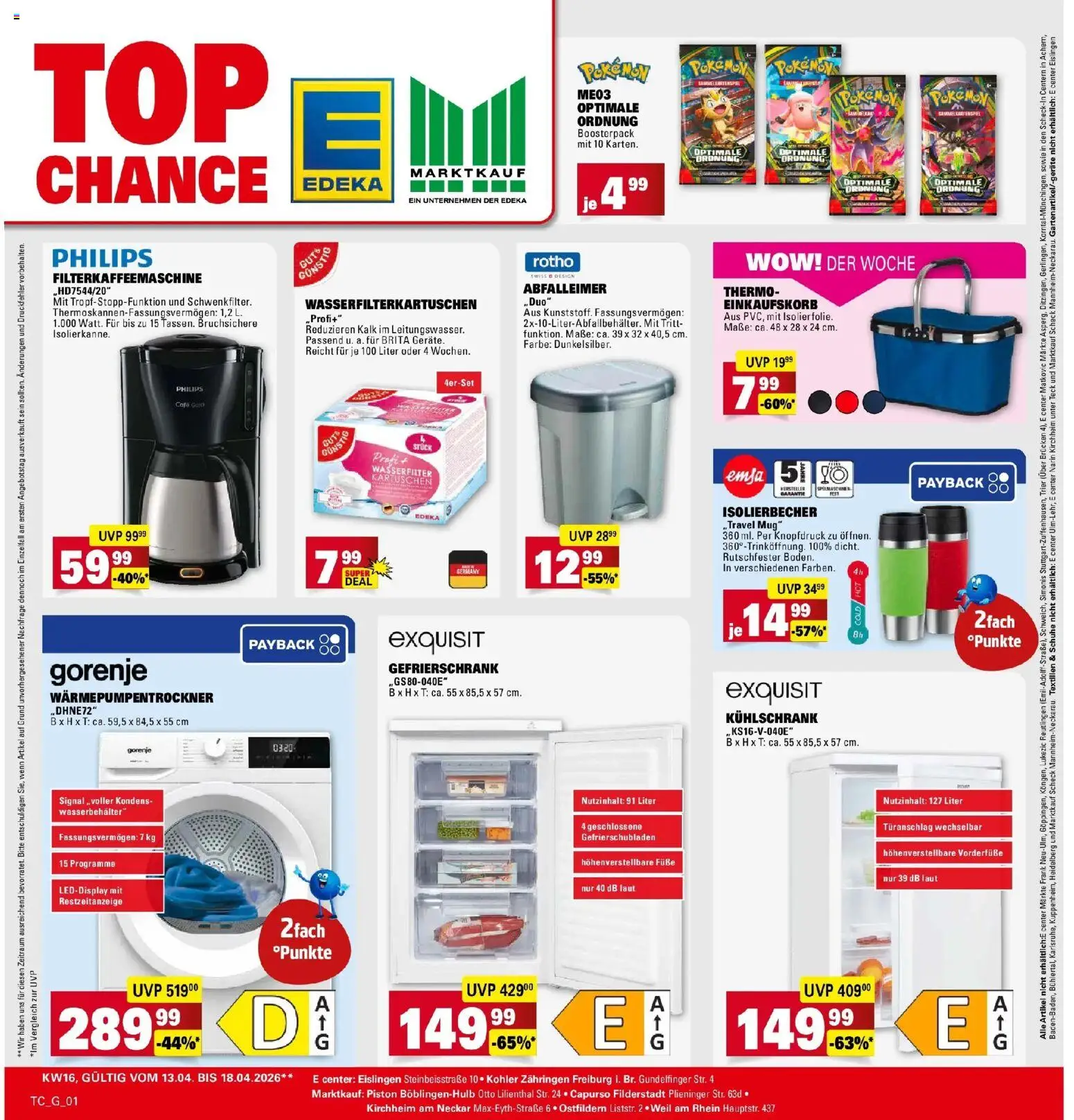 Marktkauf Prospekt Ostfildern	 – gültig ab 13.04.2026 | Seite: 33 | Produkte: Philips, Gorenje, Gefrierschrank, Kühlschrank
